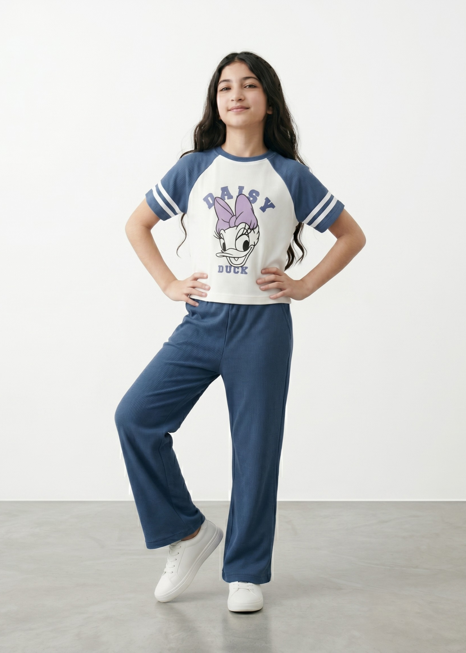 Co Ord Sets in Navy blue, white