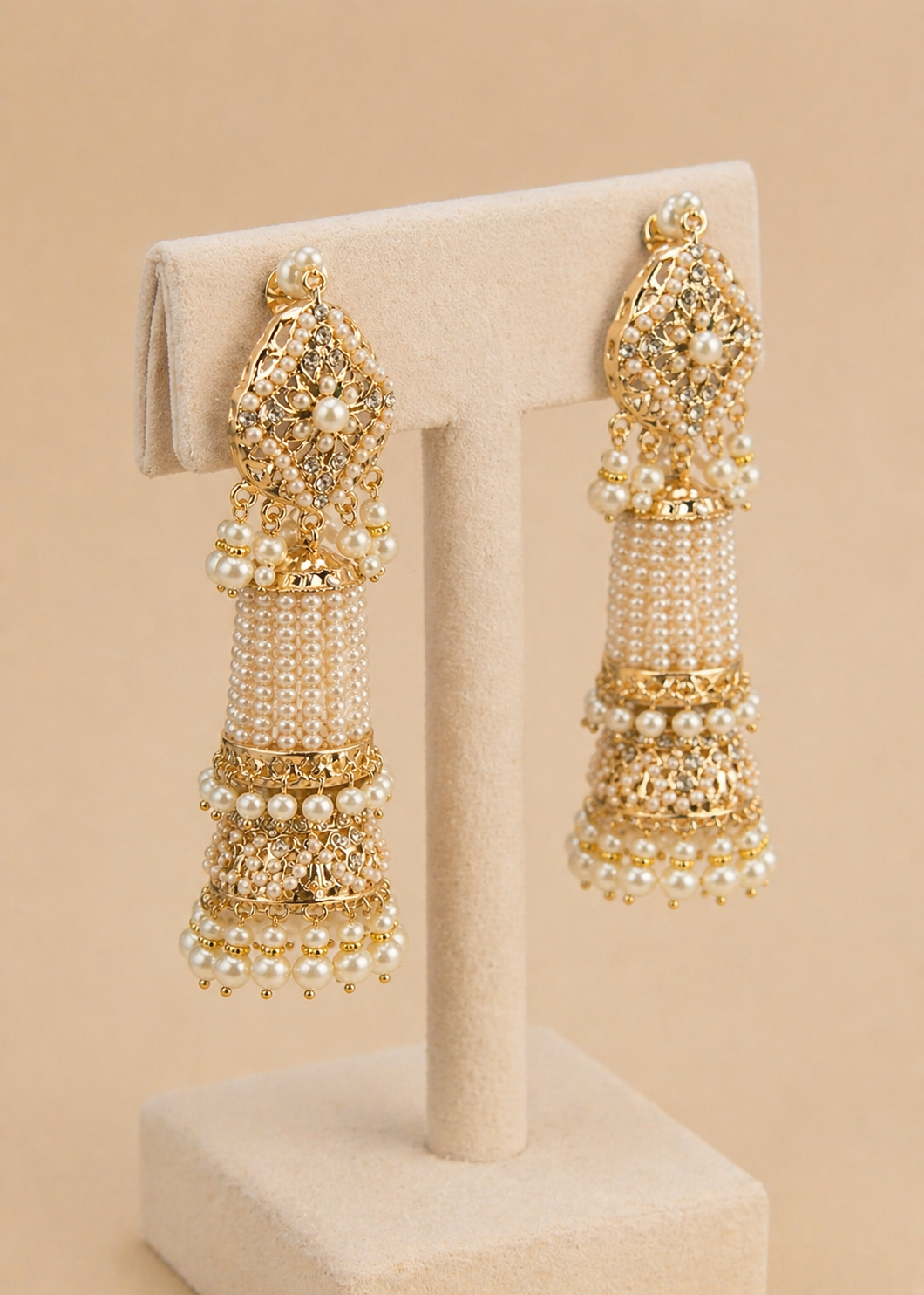 Earrings in White Color by - Trendy Women Earrings VFP5028
