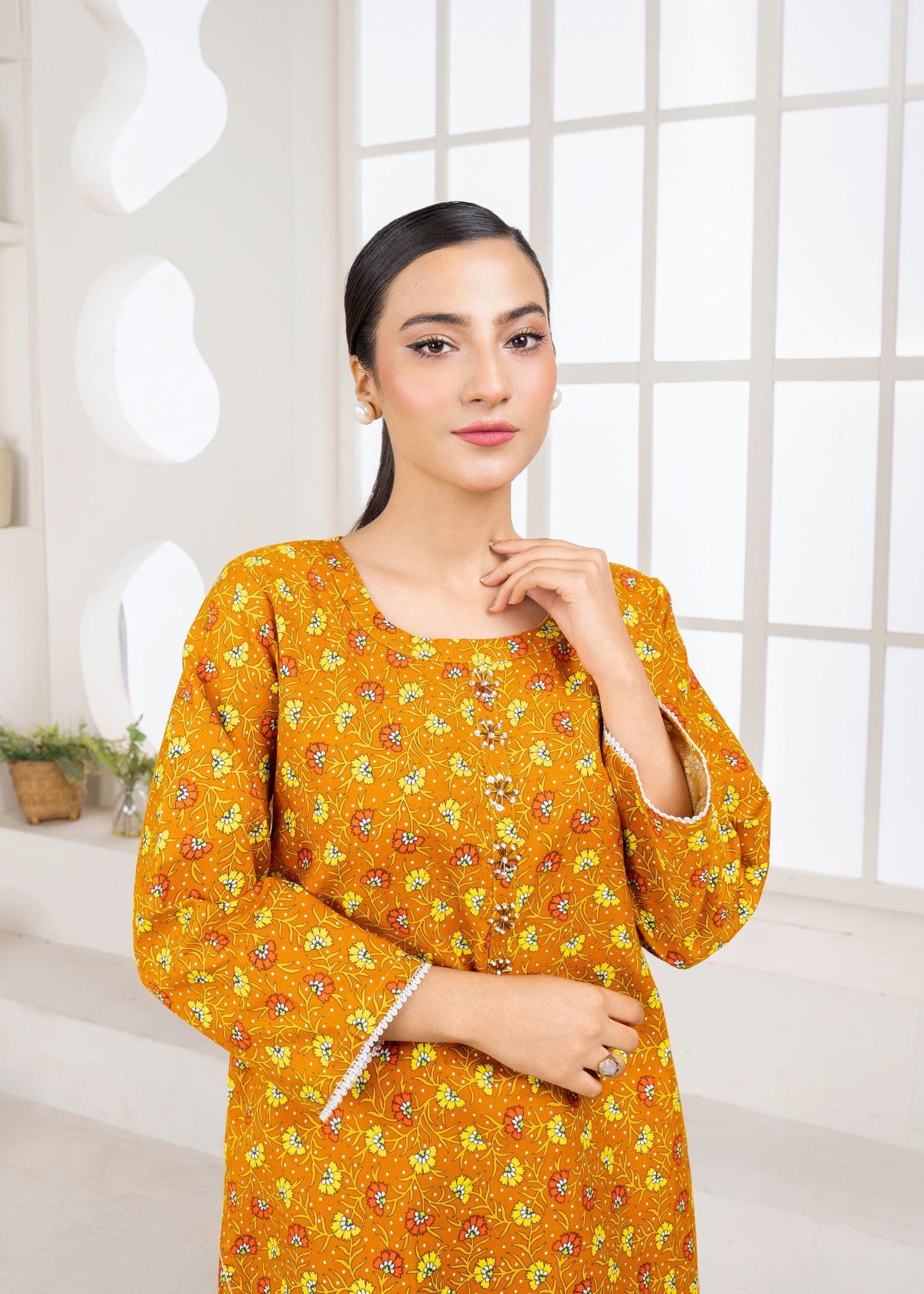 khaddar Co Ord Sets in Mellow yellow