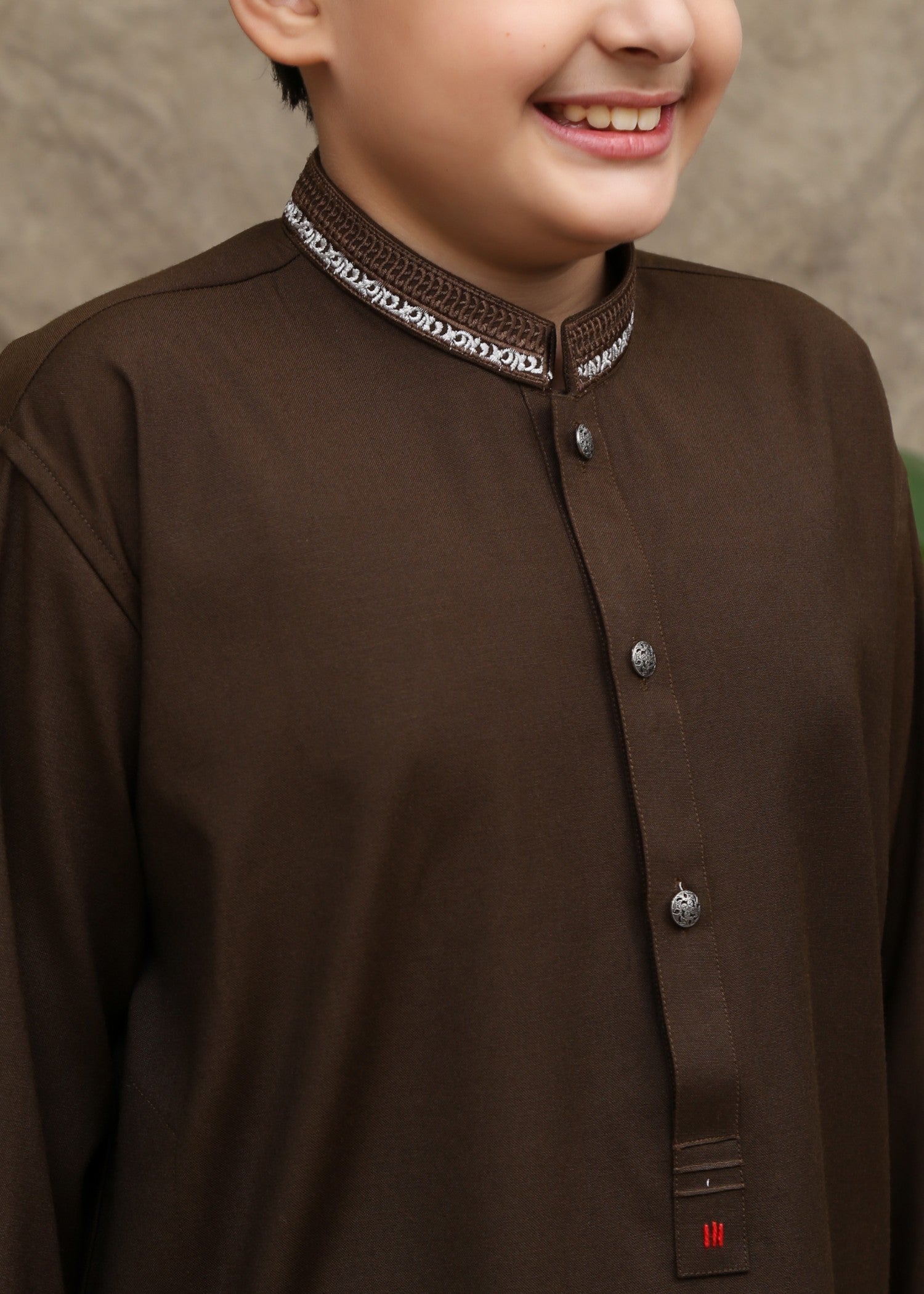 wash & wear Kurta in Brown