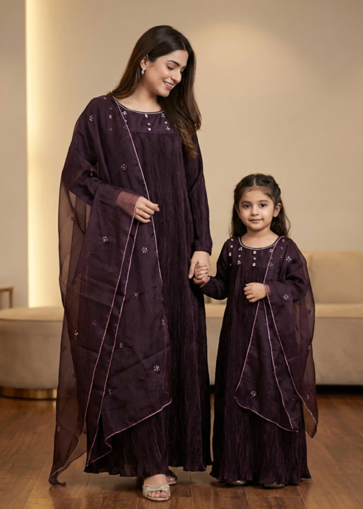 silk Maxi in Burgundy