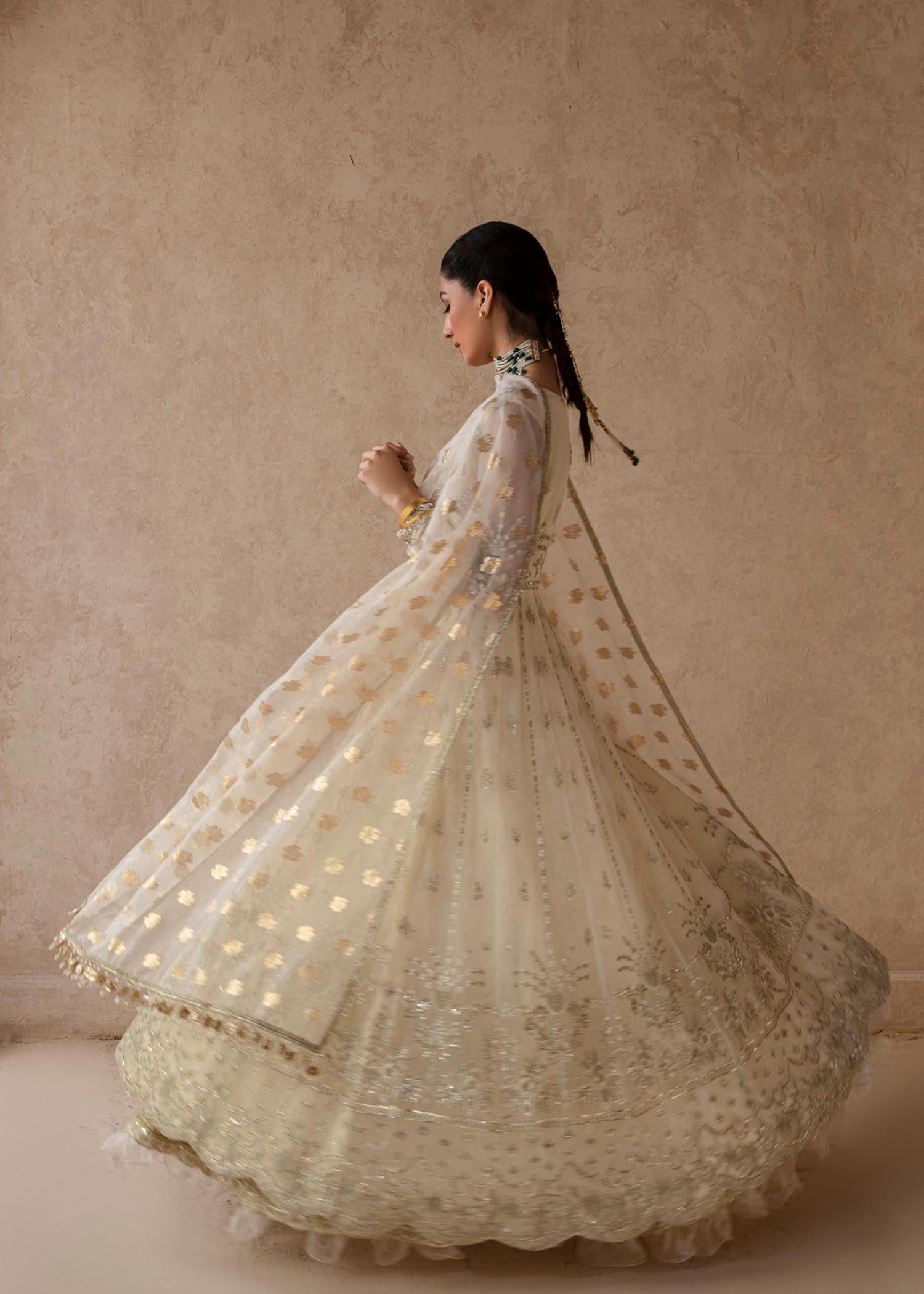 net Unstitched in Cream