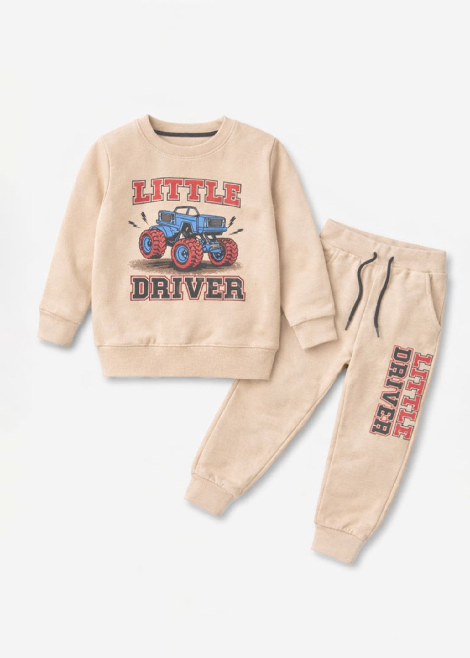 fleece Tracksuit in Wheat