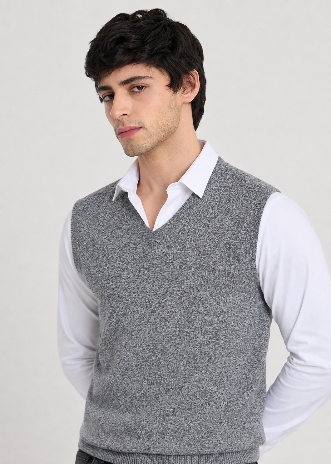 wool Sweater in Charcoal