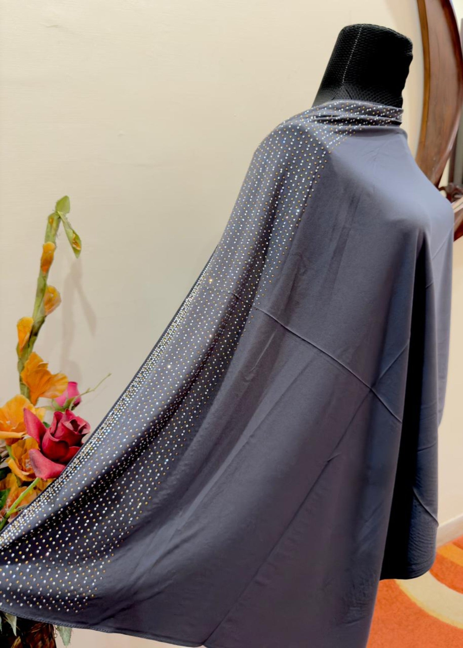 nidha Hijab in Steal grey