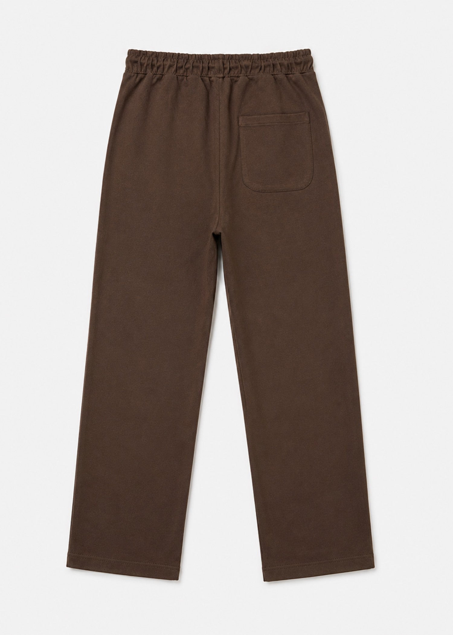 cotton jersey Trousers in Chocolate brown