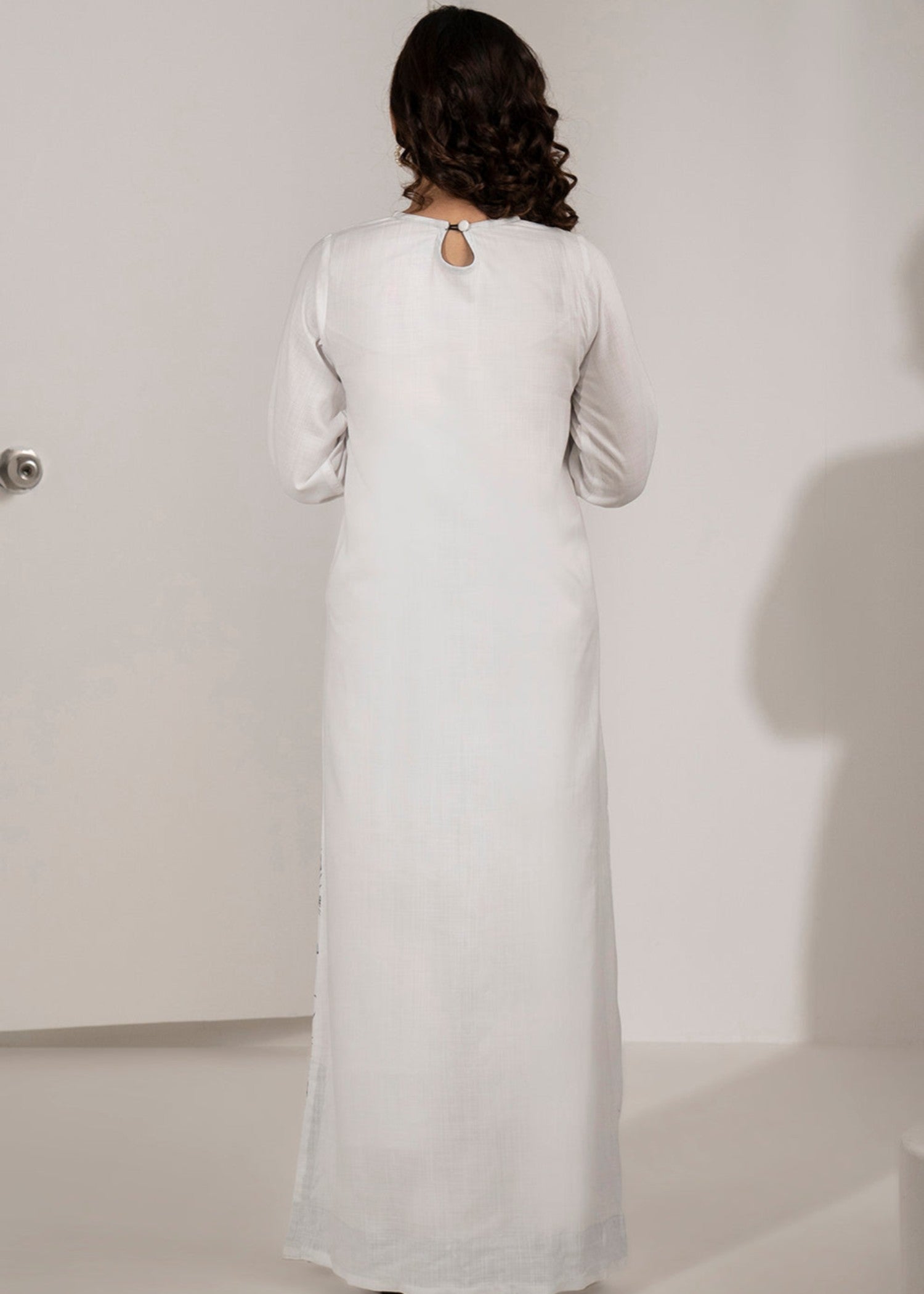 viscose Dress in White