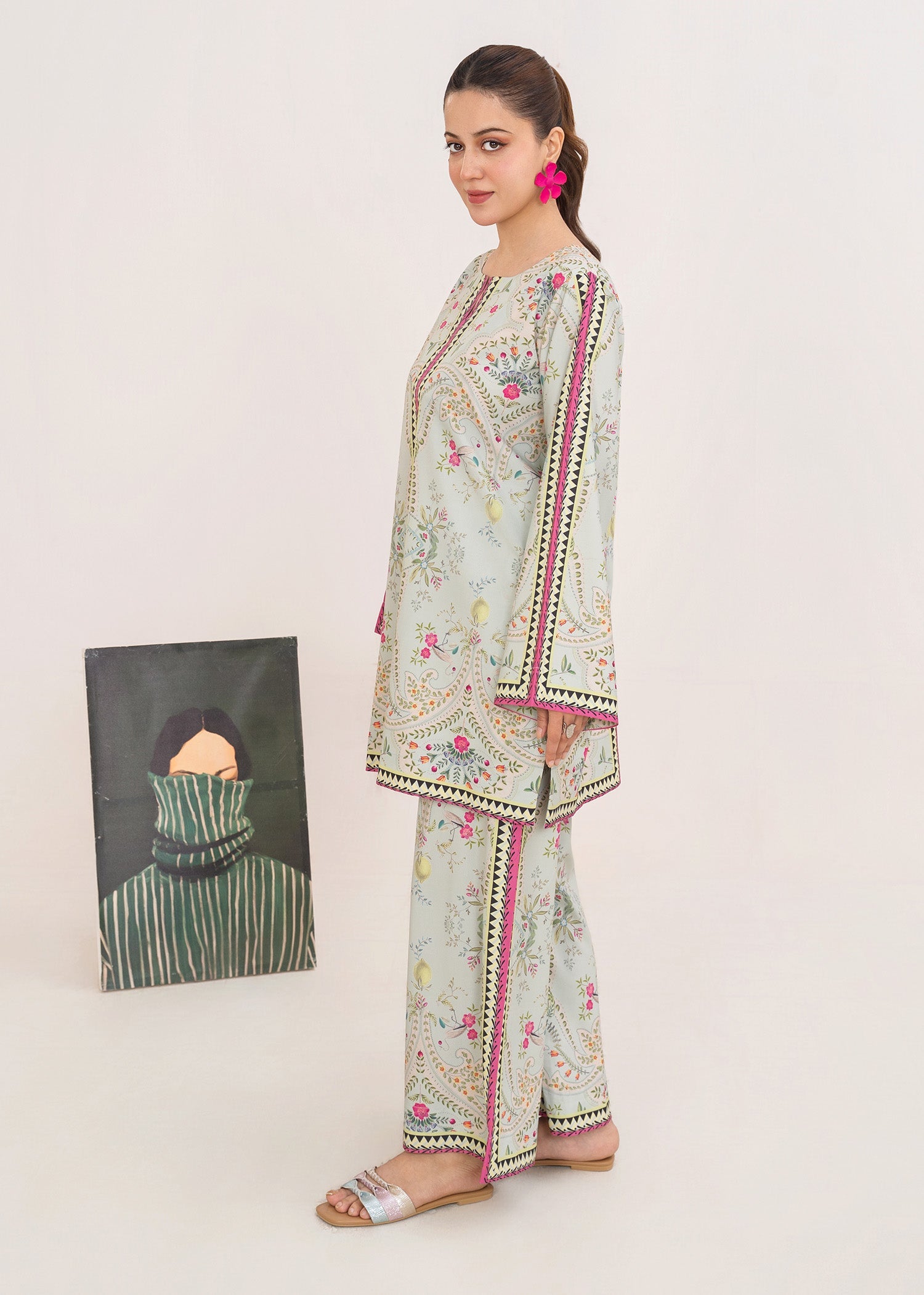 silk Co Ord Sets in Grey