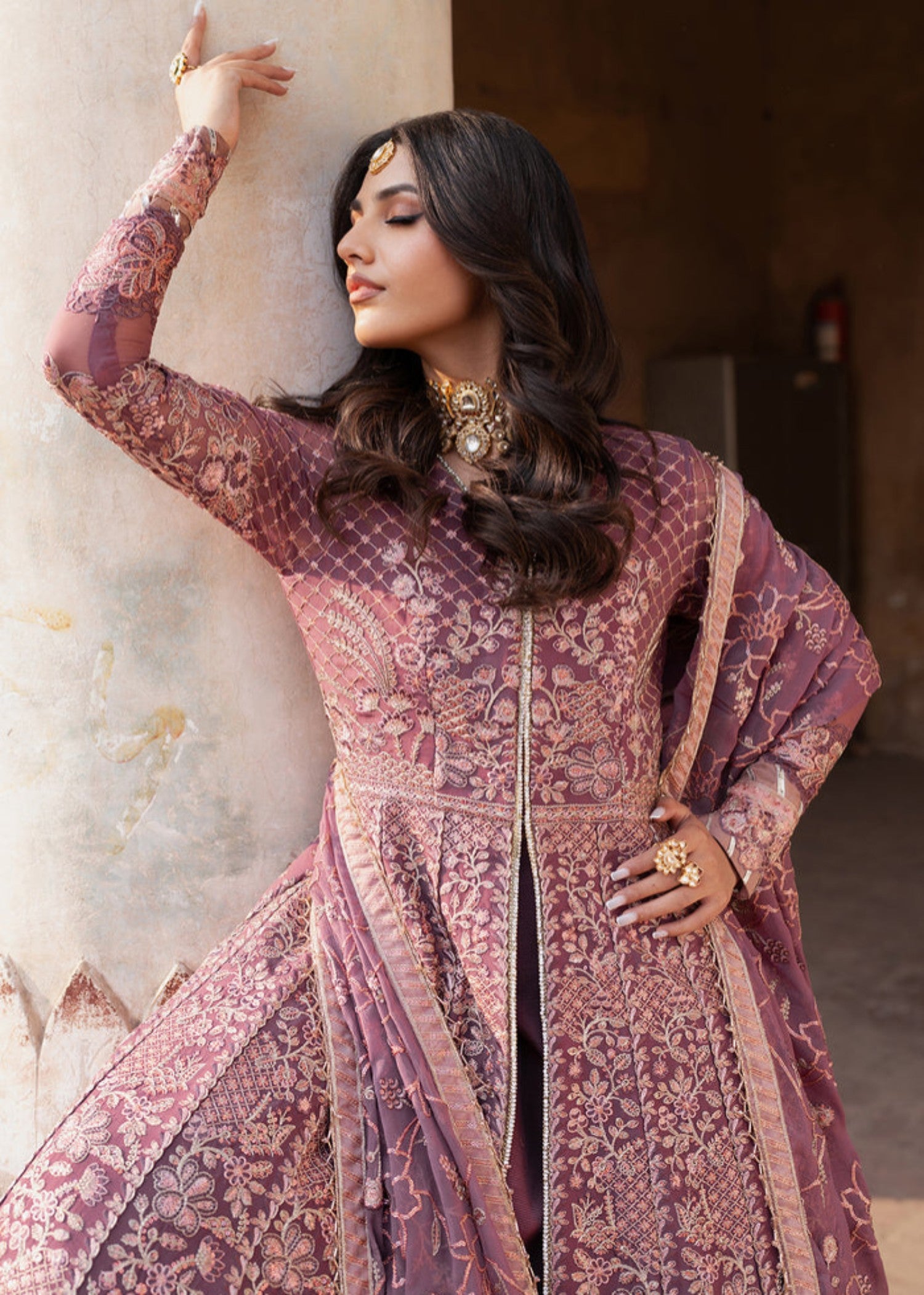 chiffon Maxi in Bubblegum pink