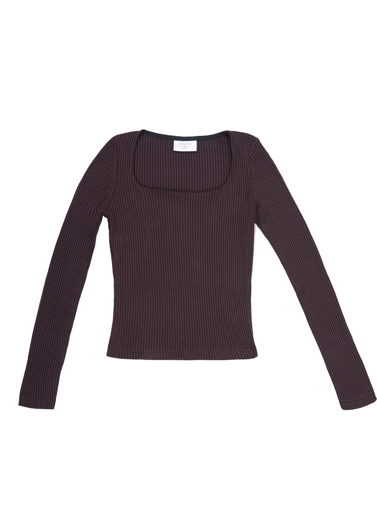polyester Blouse in Chocolate brown