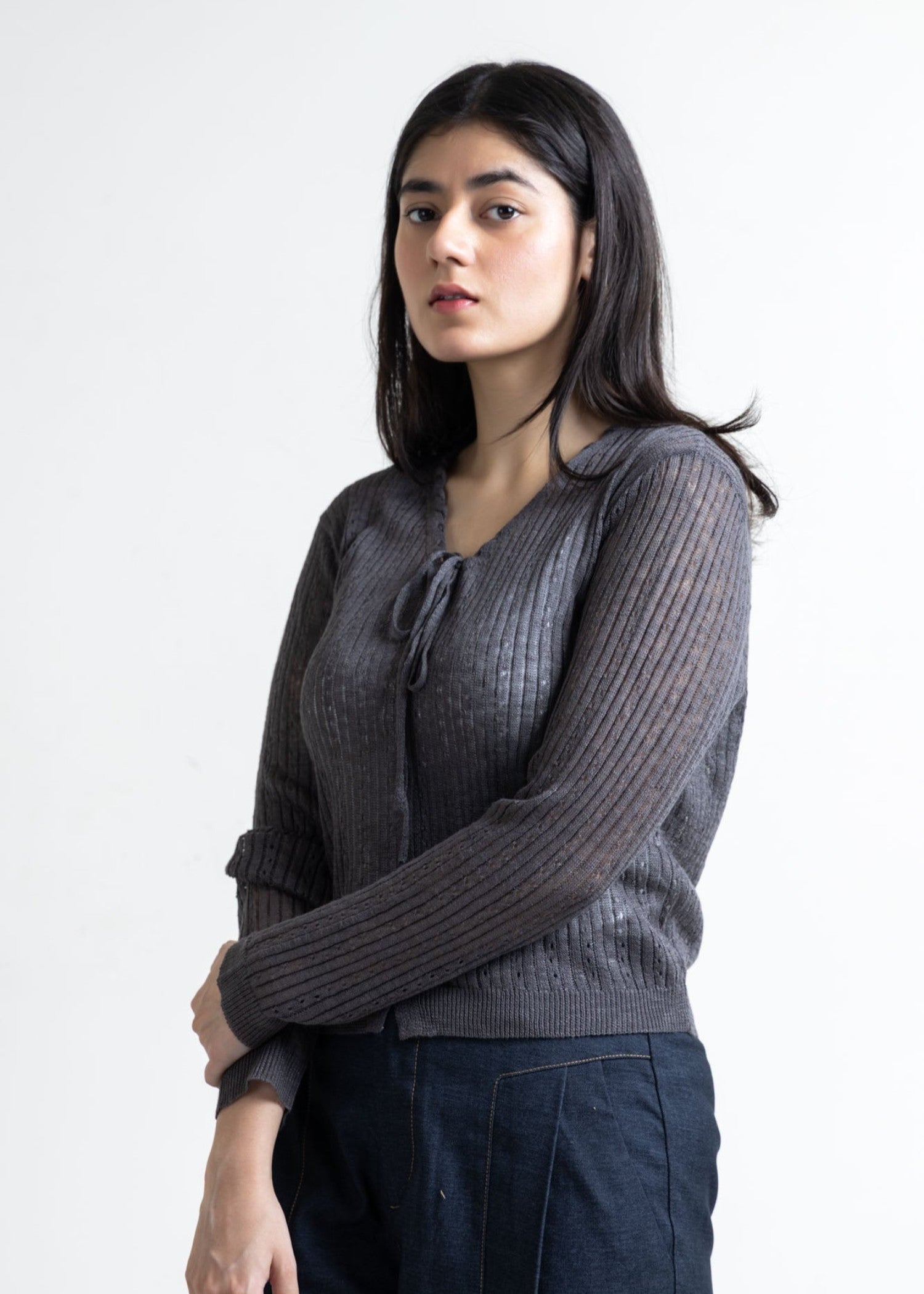 cotton Top in Charcoal