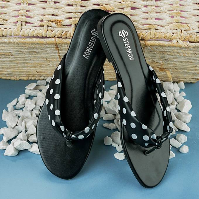 Slides in Black by - High Quality Women Slides EBI4961