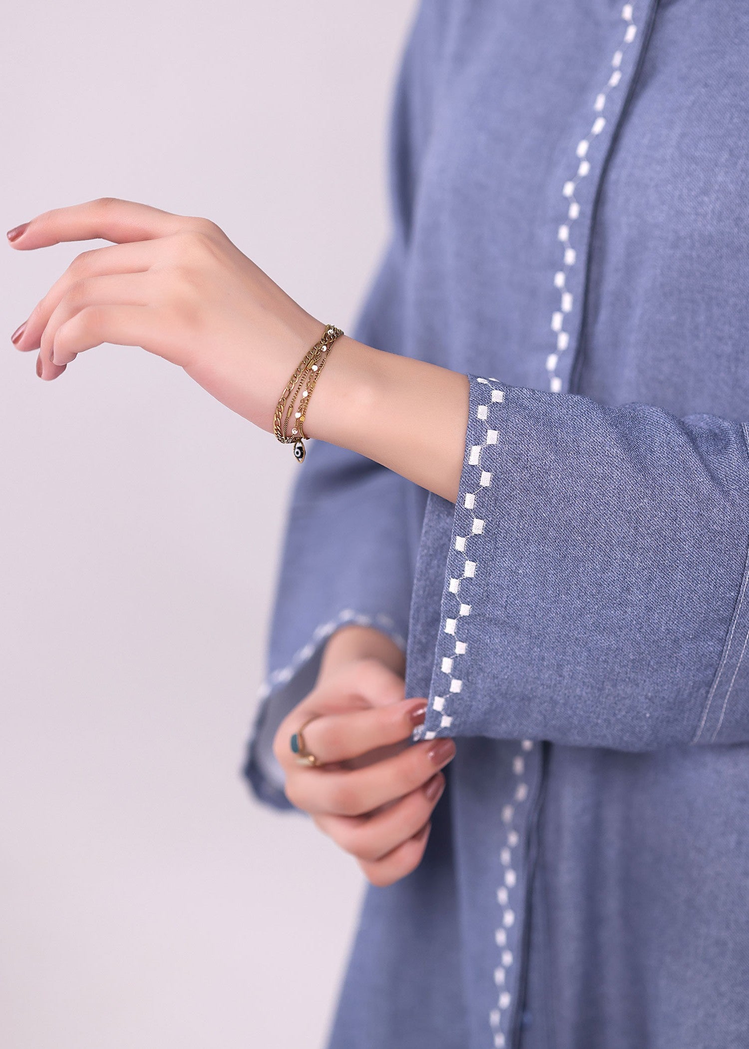 denim Co Ord Sets in Royal blue
