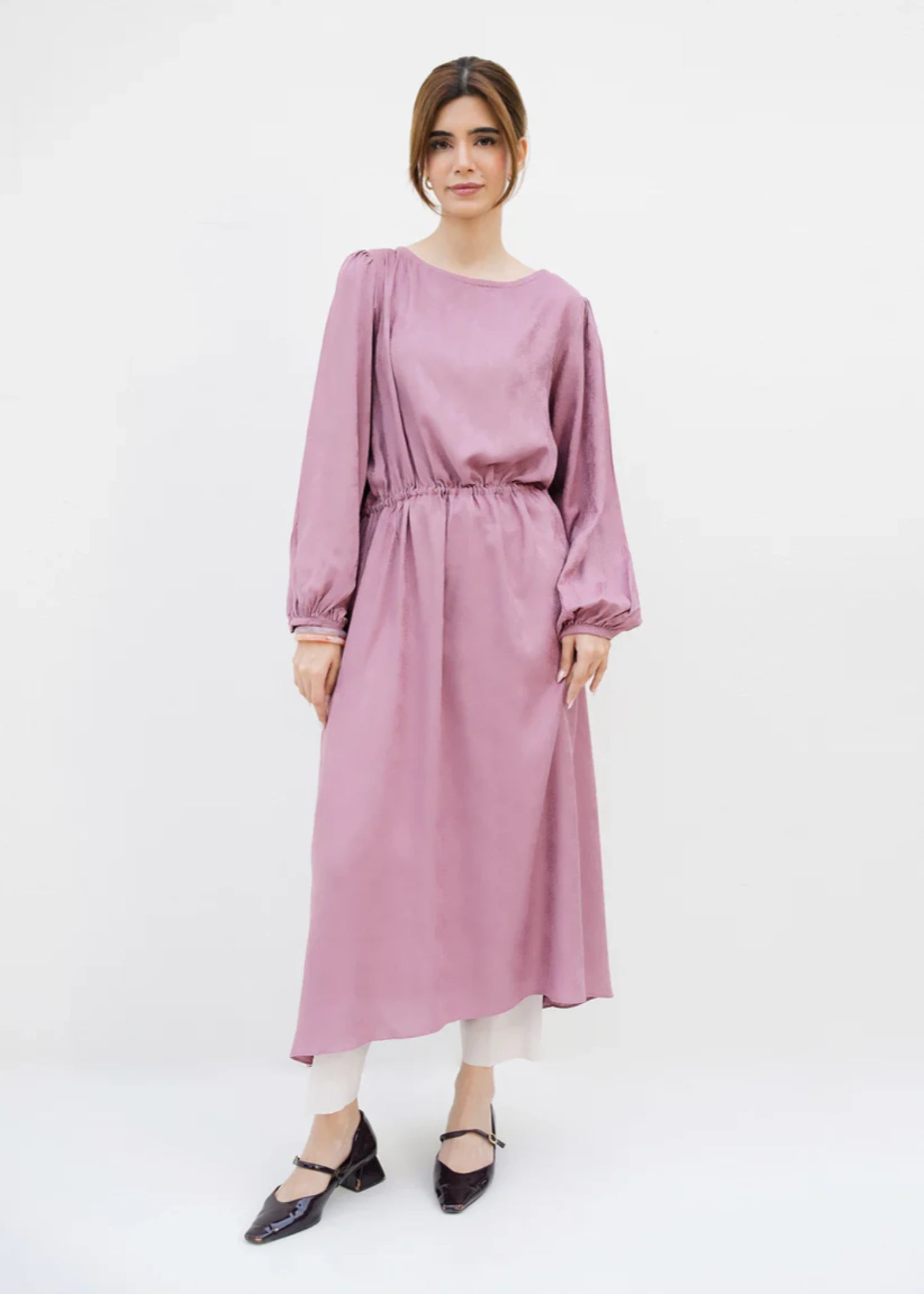 crepe Dress in Pink