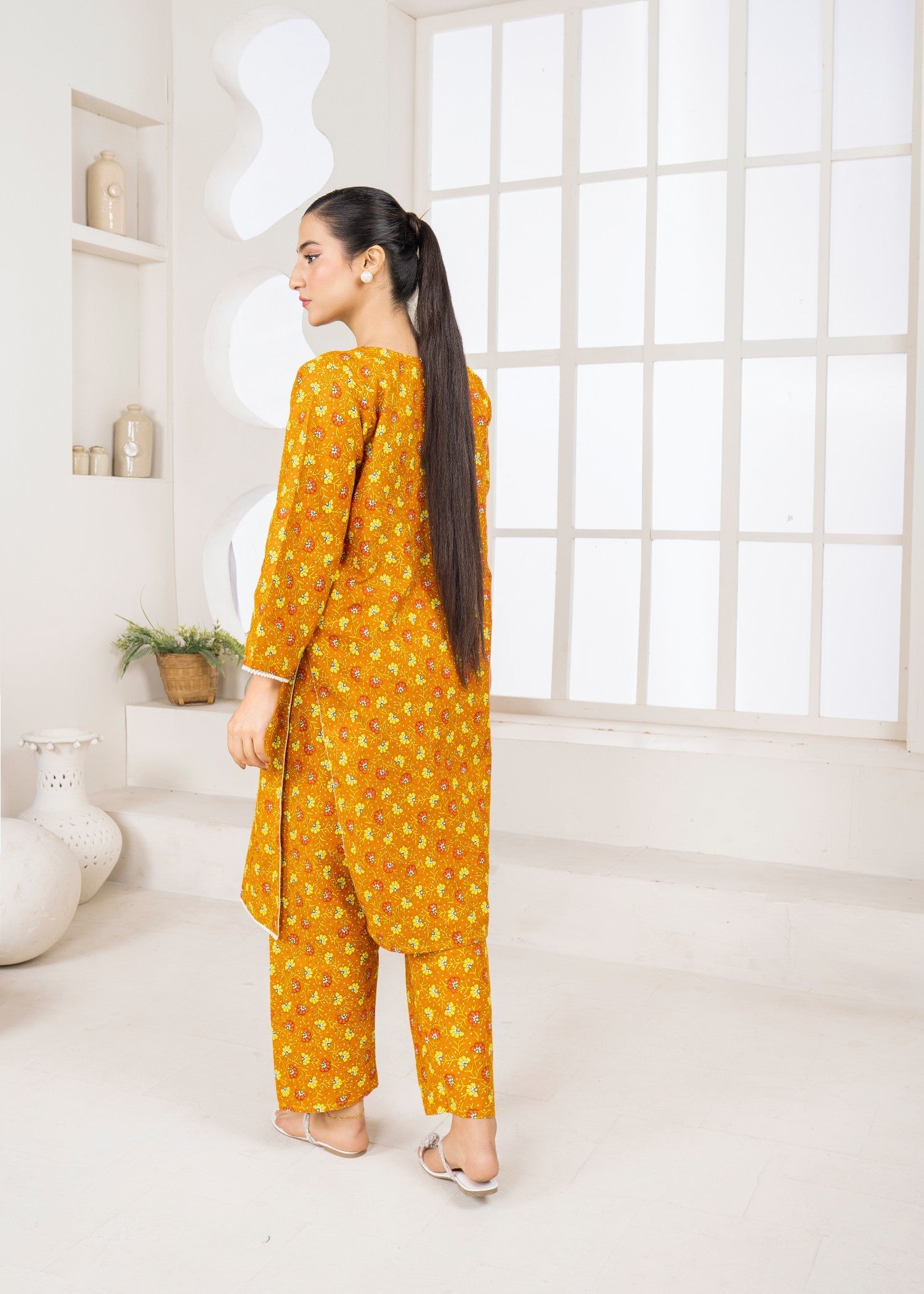 khaddar Co Ord Sets in Mellow yellow