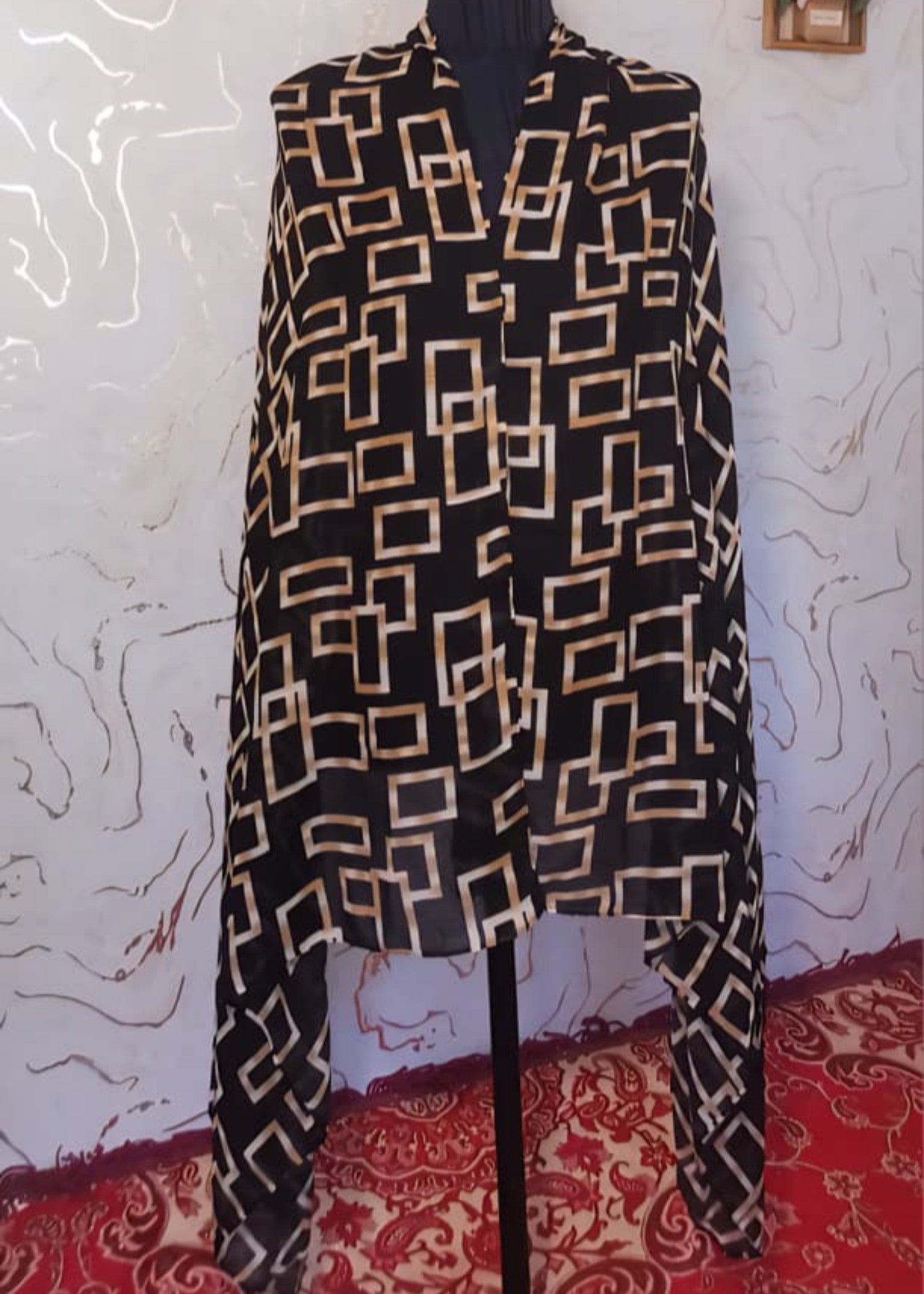 Scarf in Black Color by - Trendy Women Scarf MSA6686