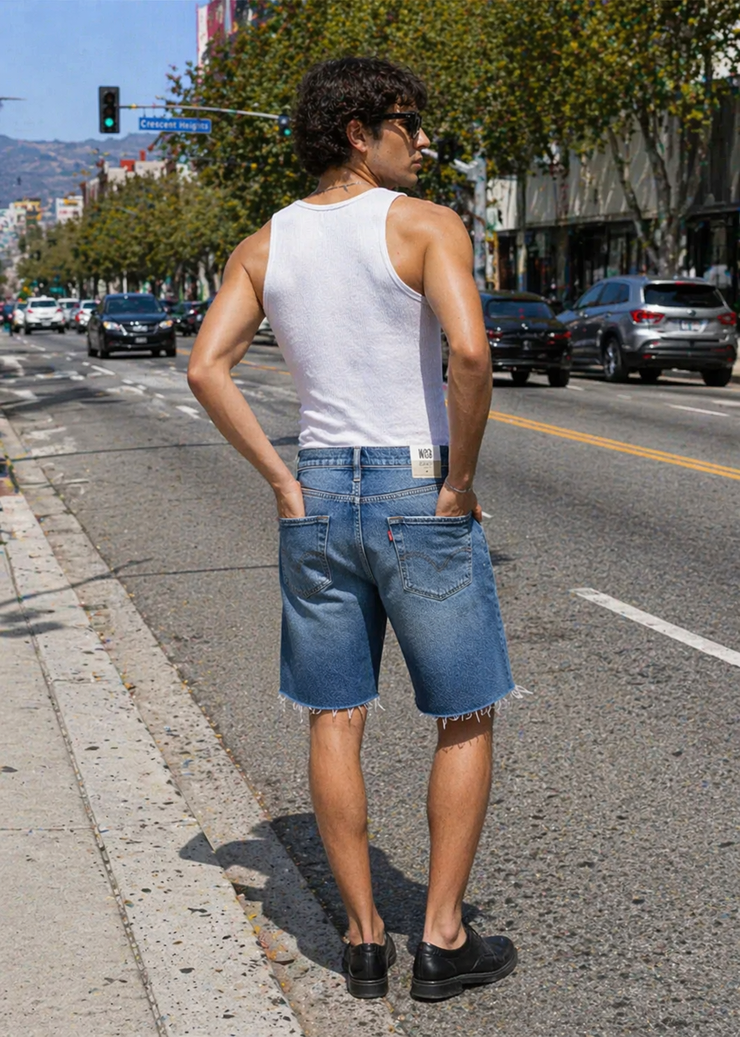 denim Shorts in Blue