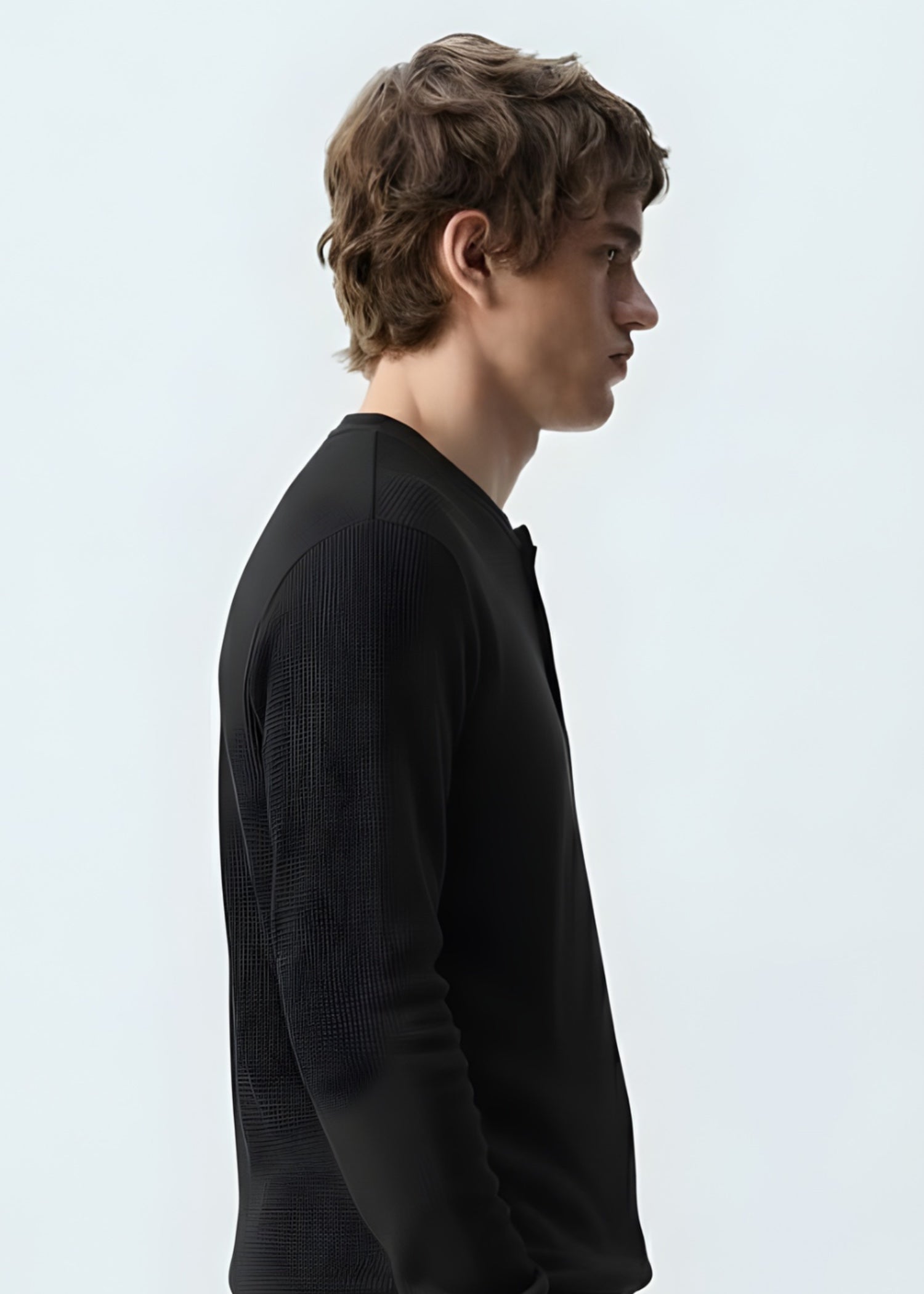 cotton jersey Sweatshirt in Black