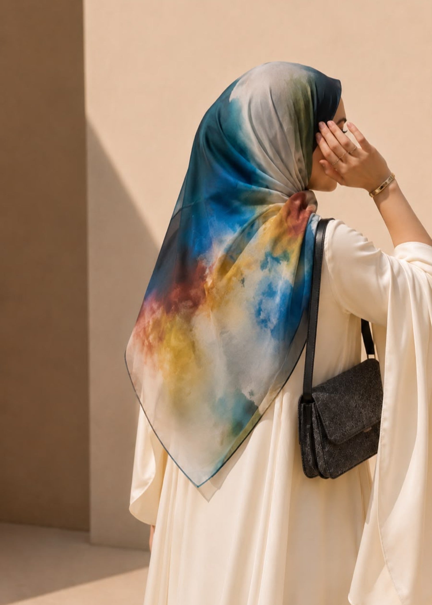 georgette chiffon Hijab in Multi