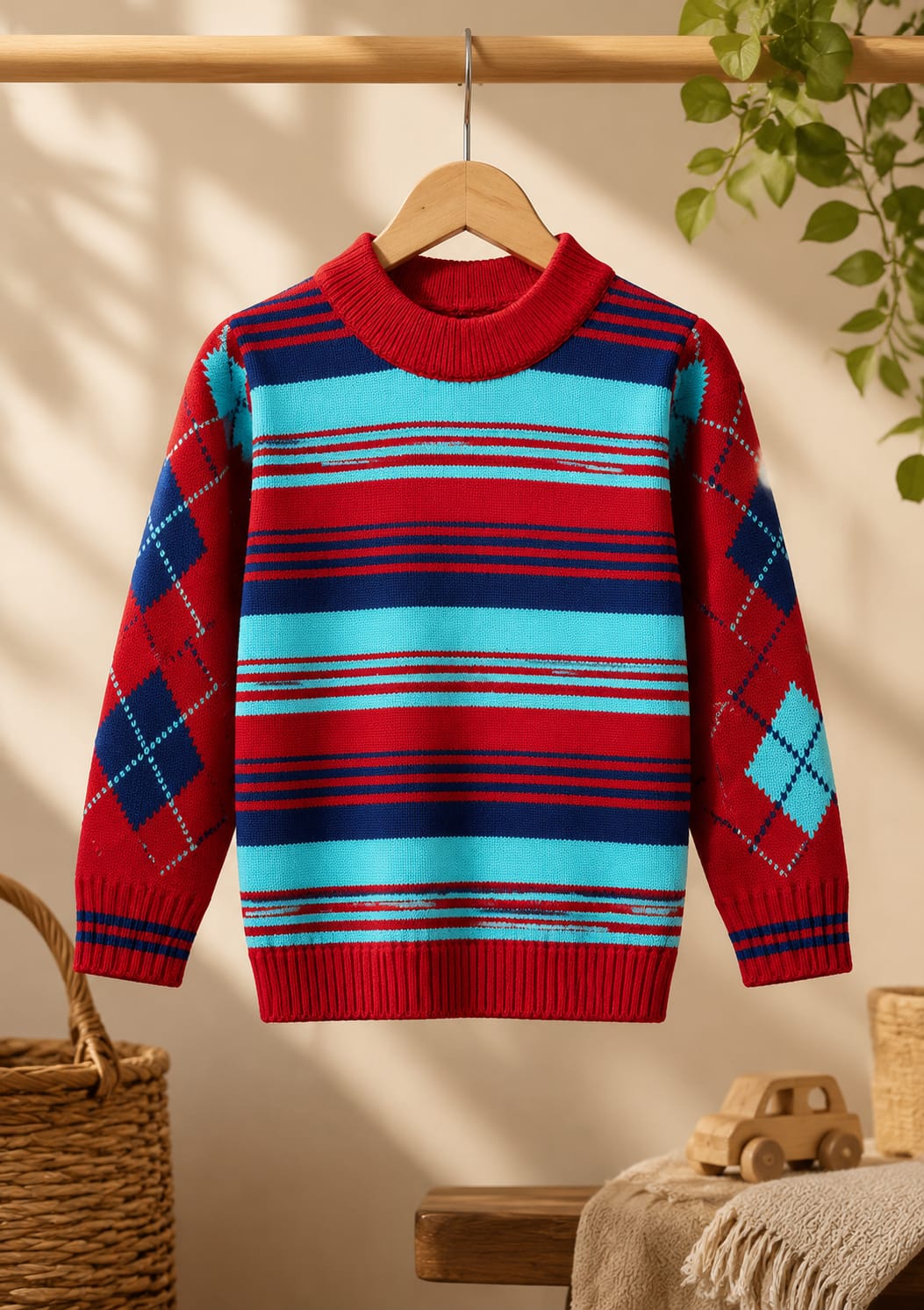 acrylic wool Sweater in Red
