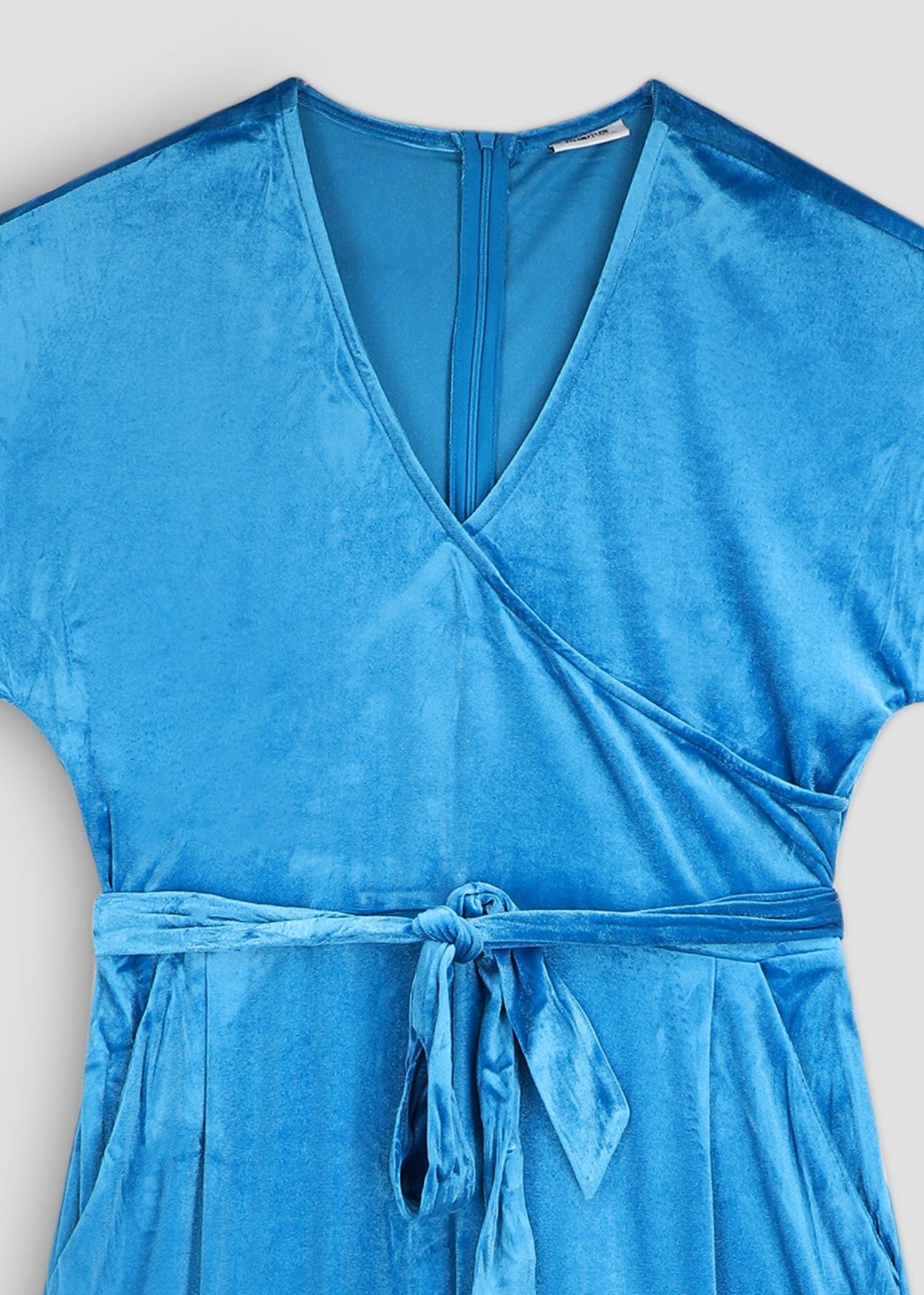 velvet Jumpsuit in Azure