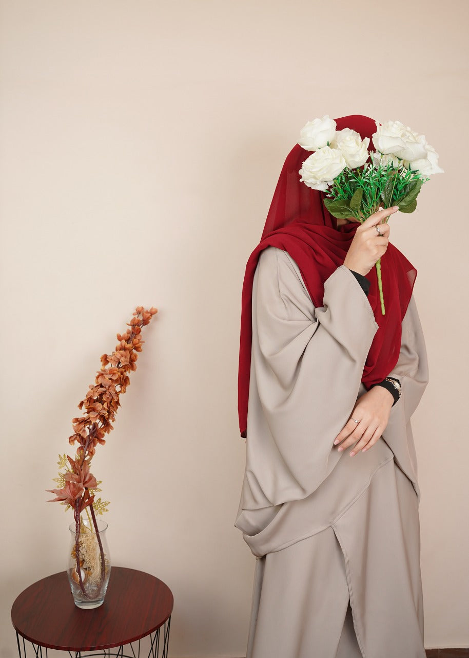 nidha Jilbab in Beige