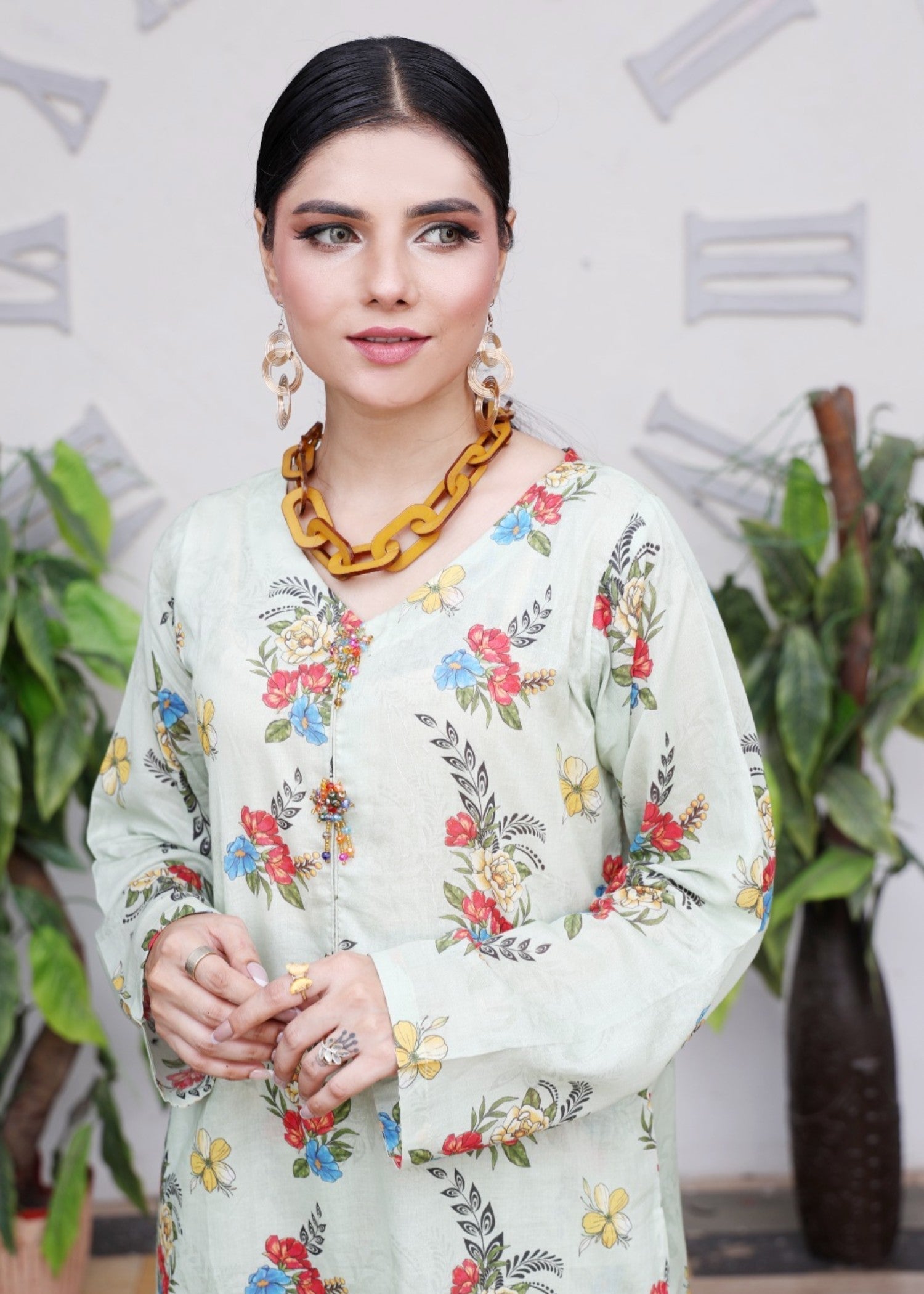 lawn Co Ord Sets in Tea green