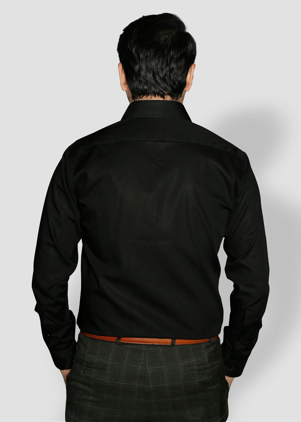 cotton Formal Shirt in Black