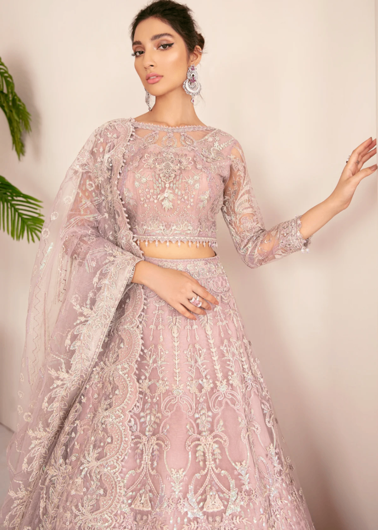 net Unstitched in Pastel pink
