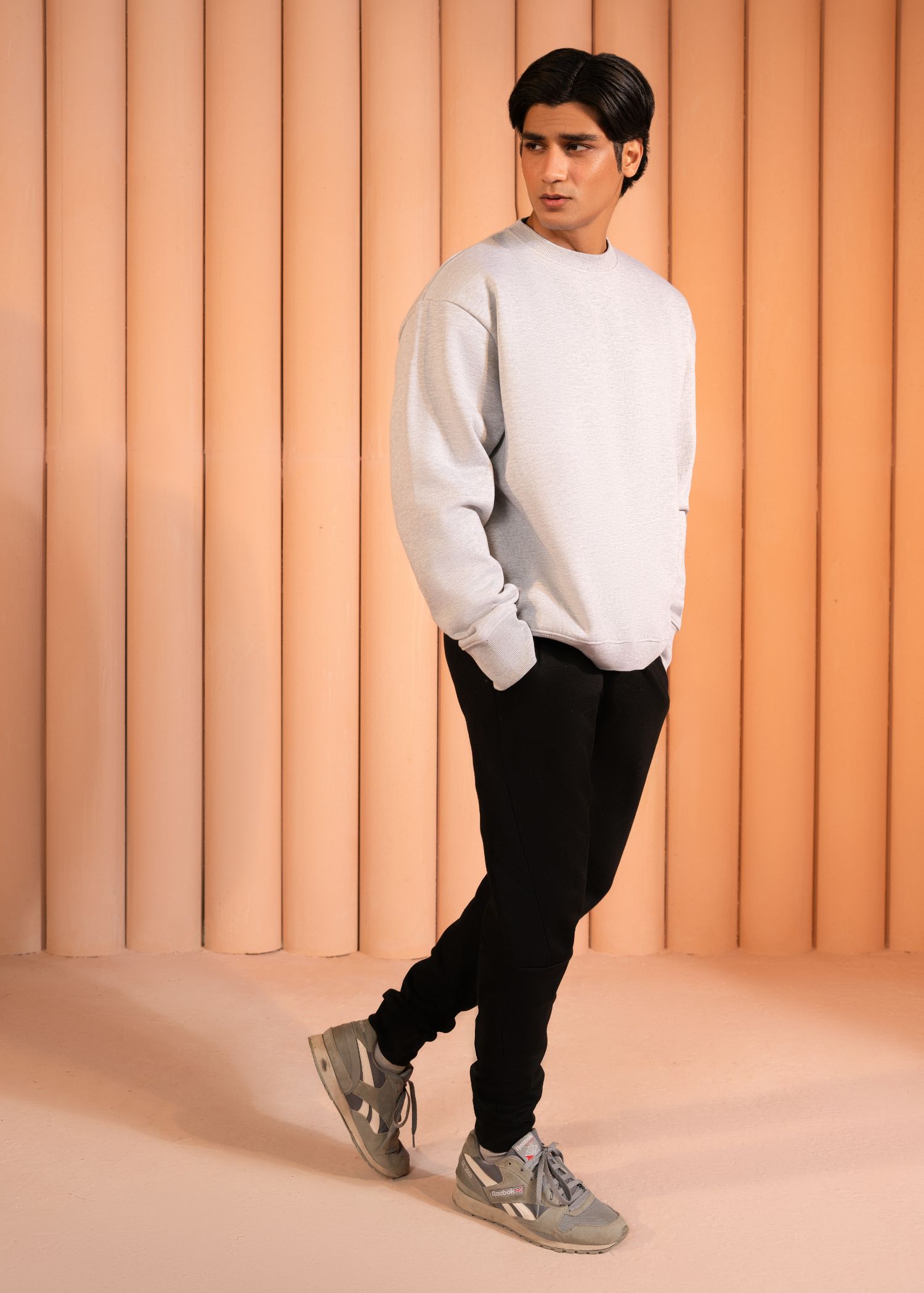 fleece Sweatshirt in Grey by DAZE