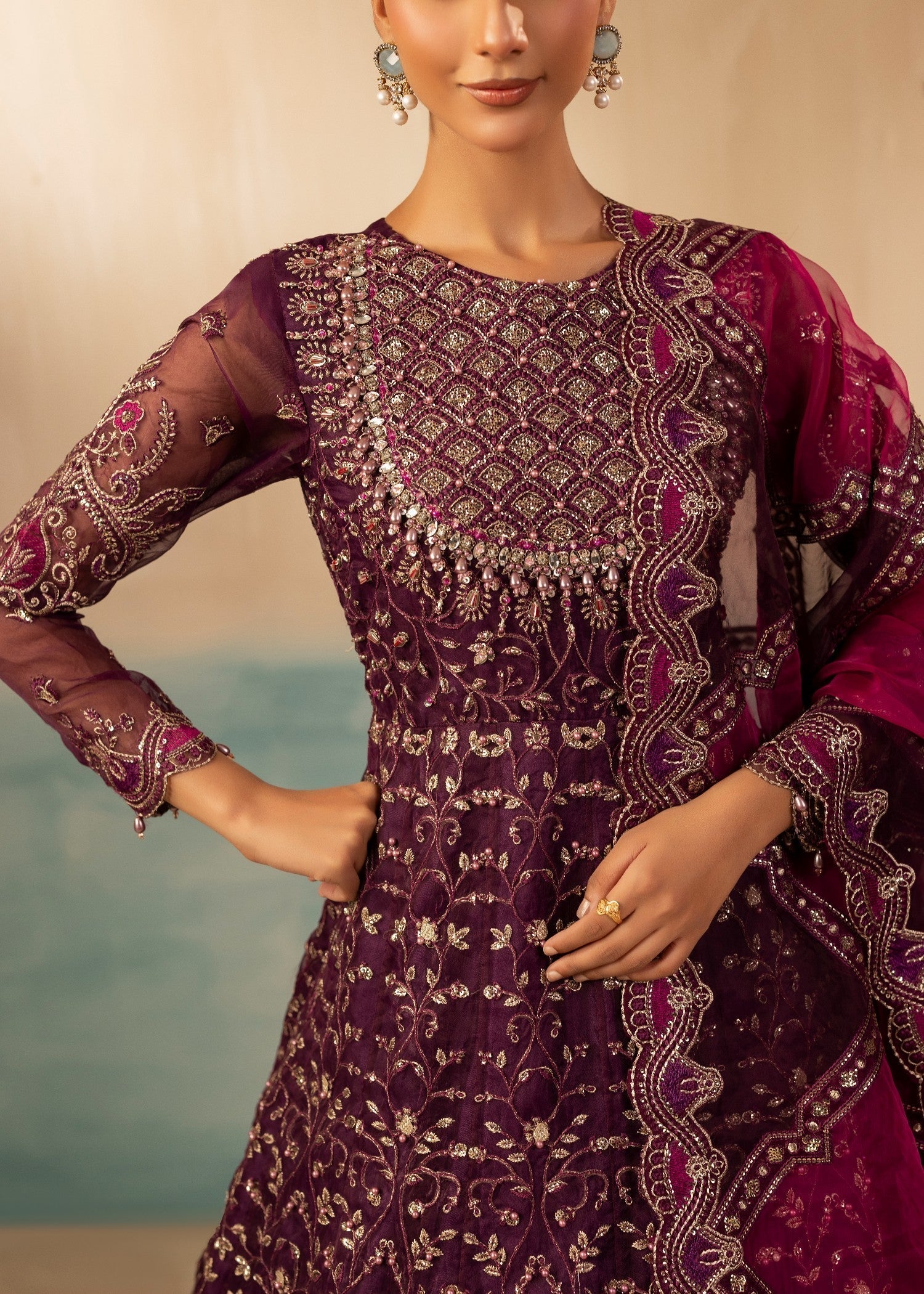 organza Maxi in Purple