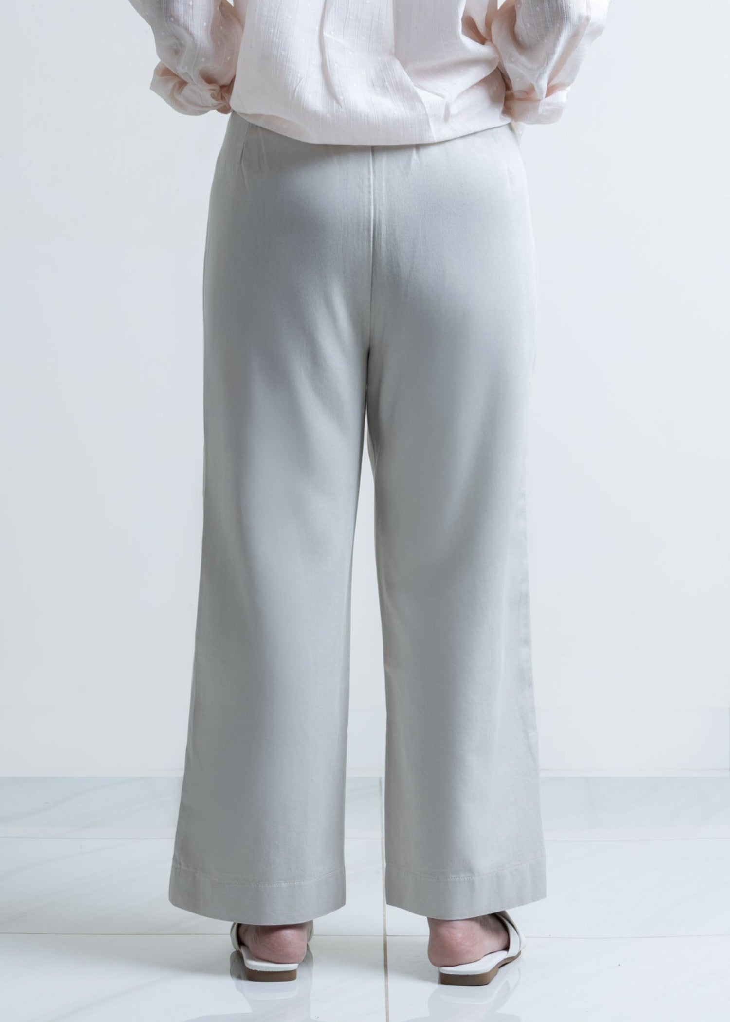 cotton Pants in Light grey