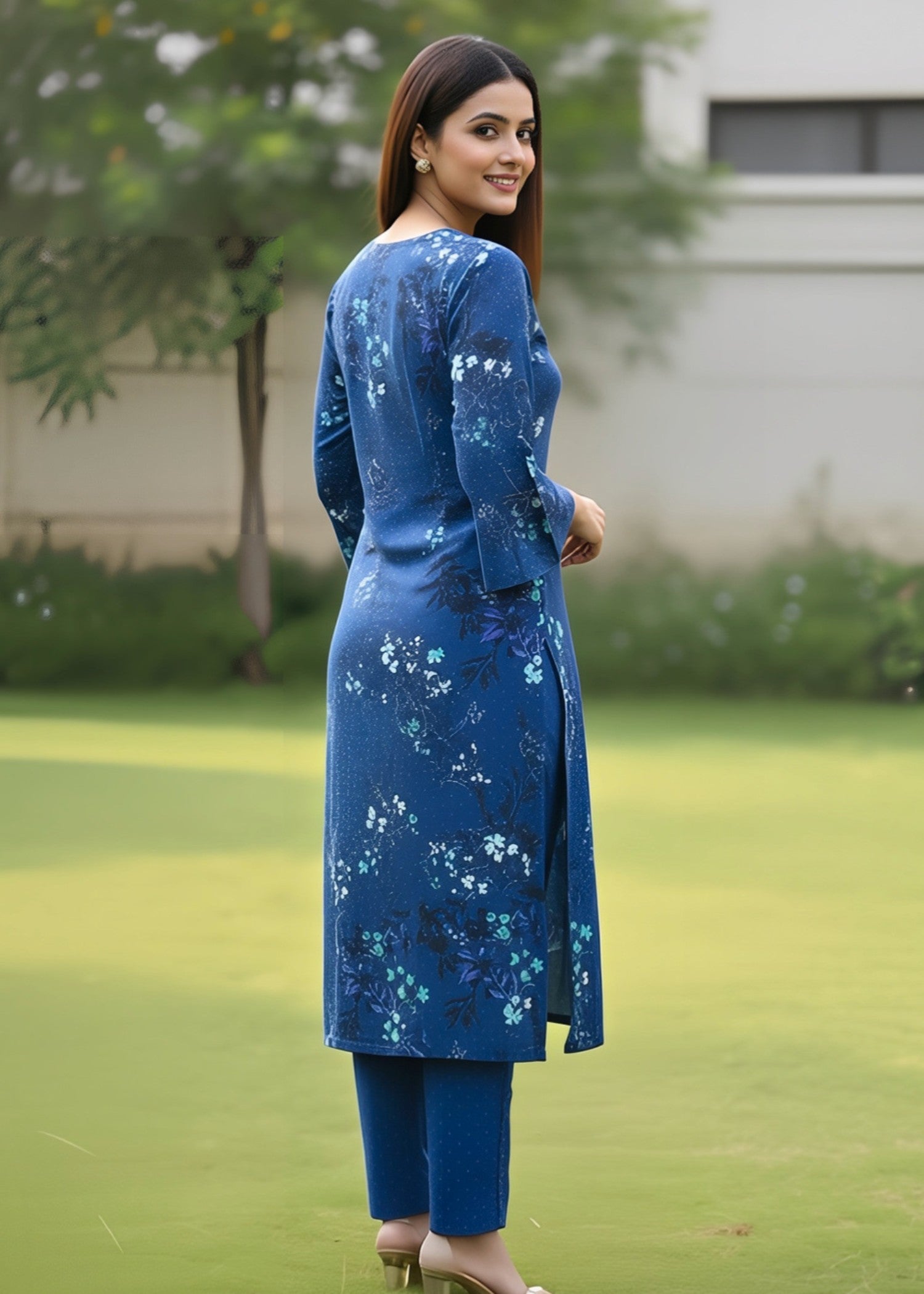 cotton Co Ord Sets in Cobalt blue