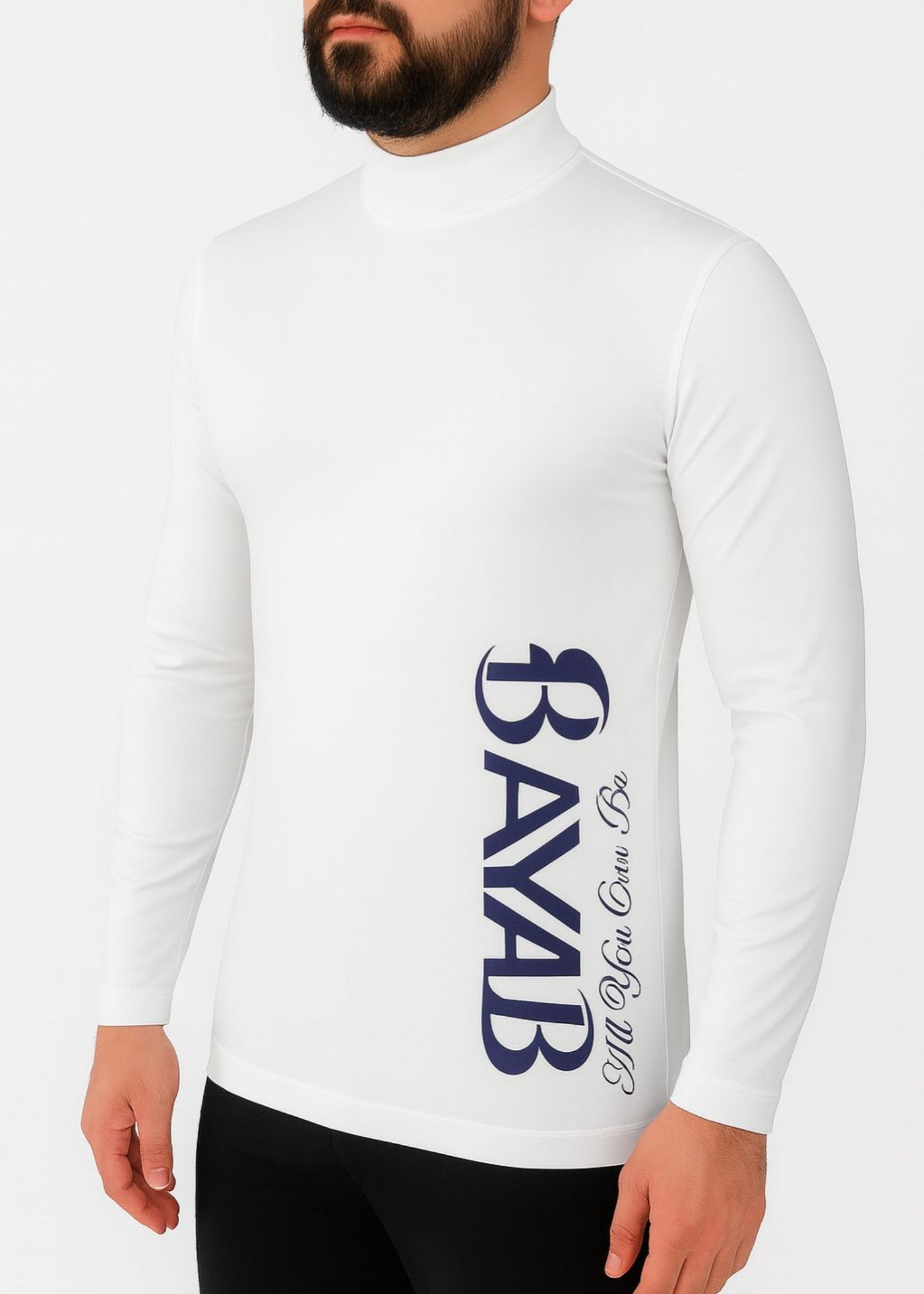 polyester-spandex T Shirt in White