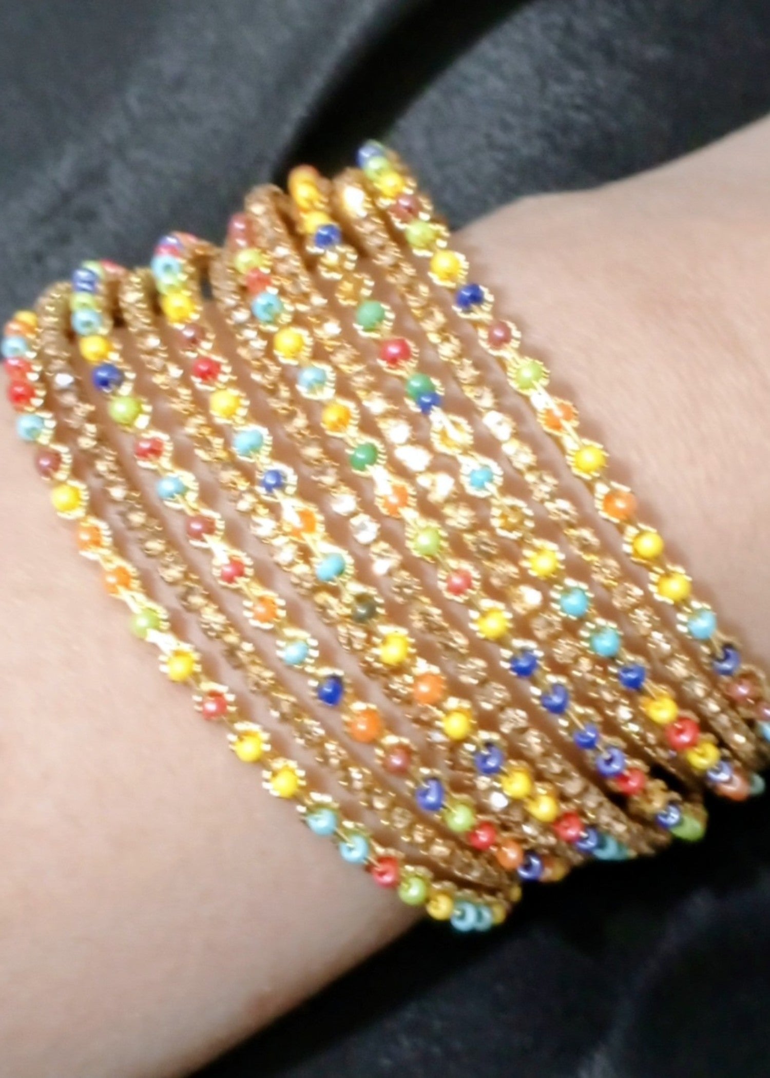 Bangles in Multi Color by - Trendy Women Bangles OTU2343