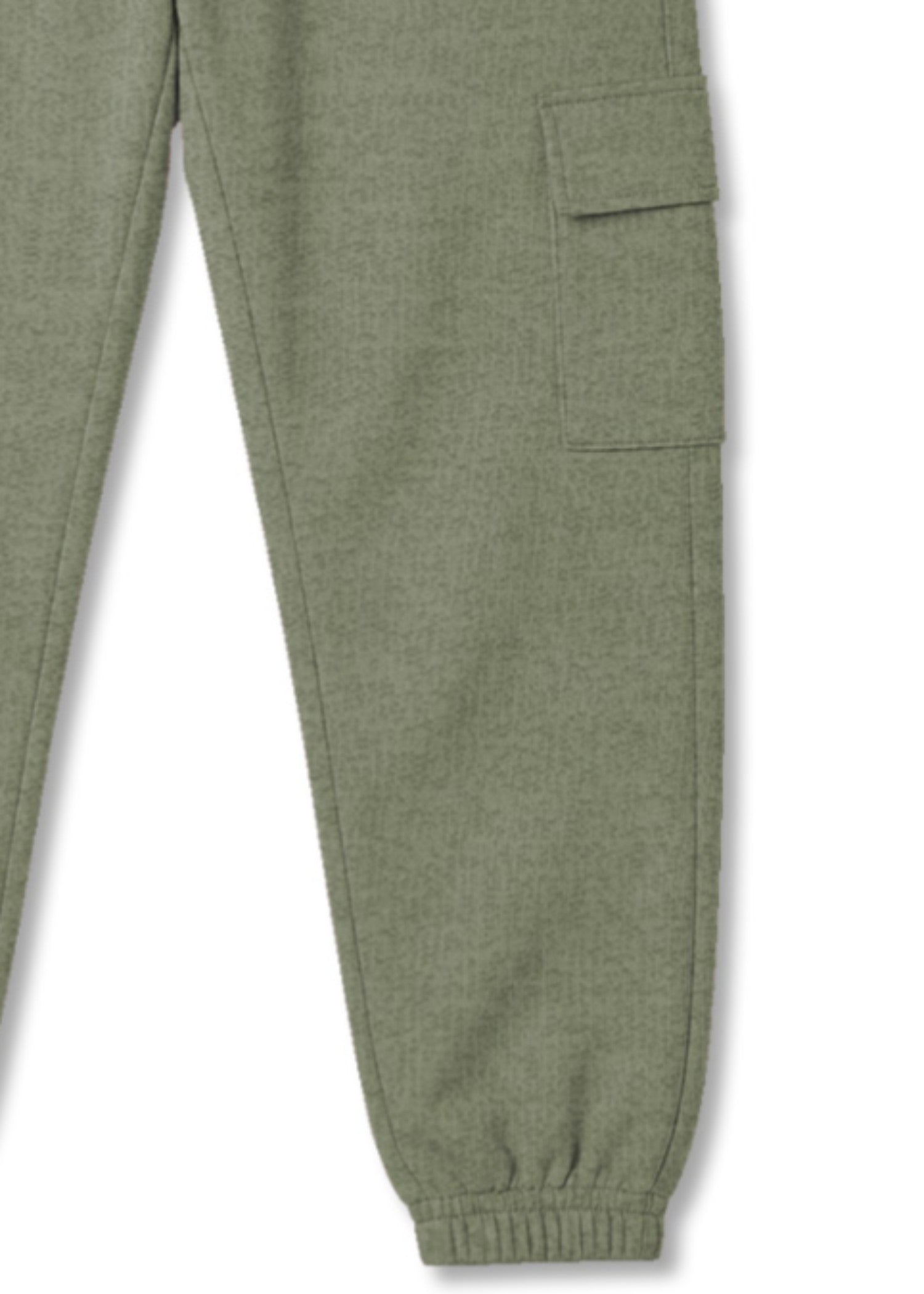 fleece Jogger Pants in Olive green