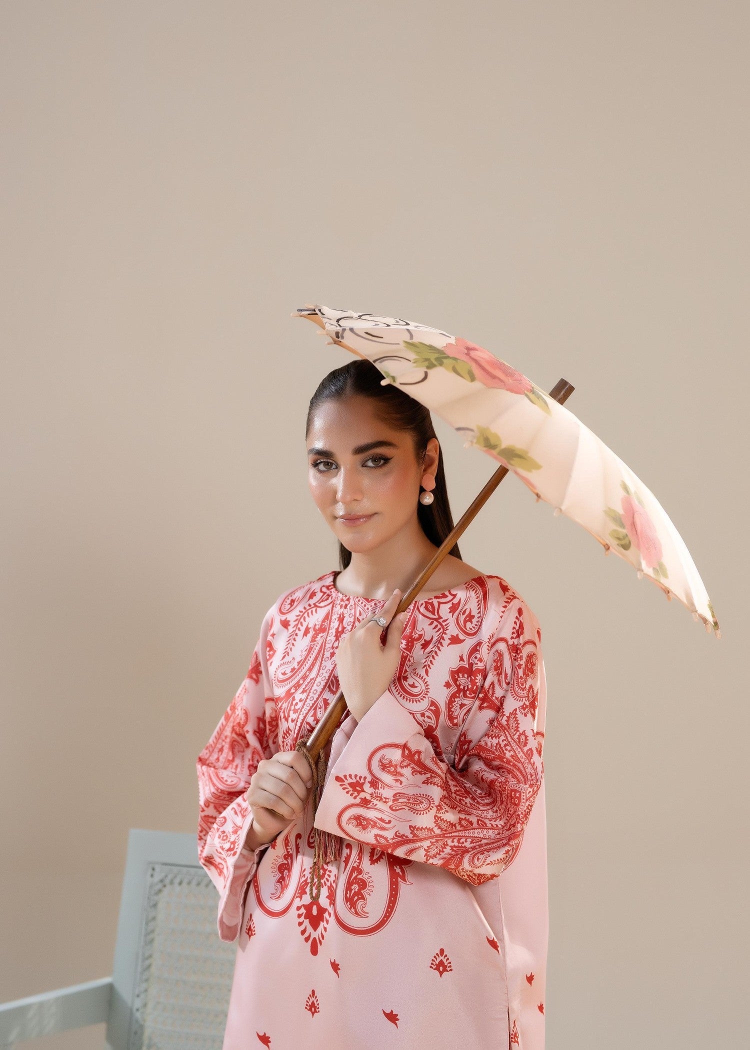 satin silk Co Ord Sets in Tea rose pink