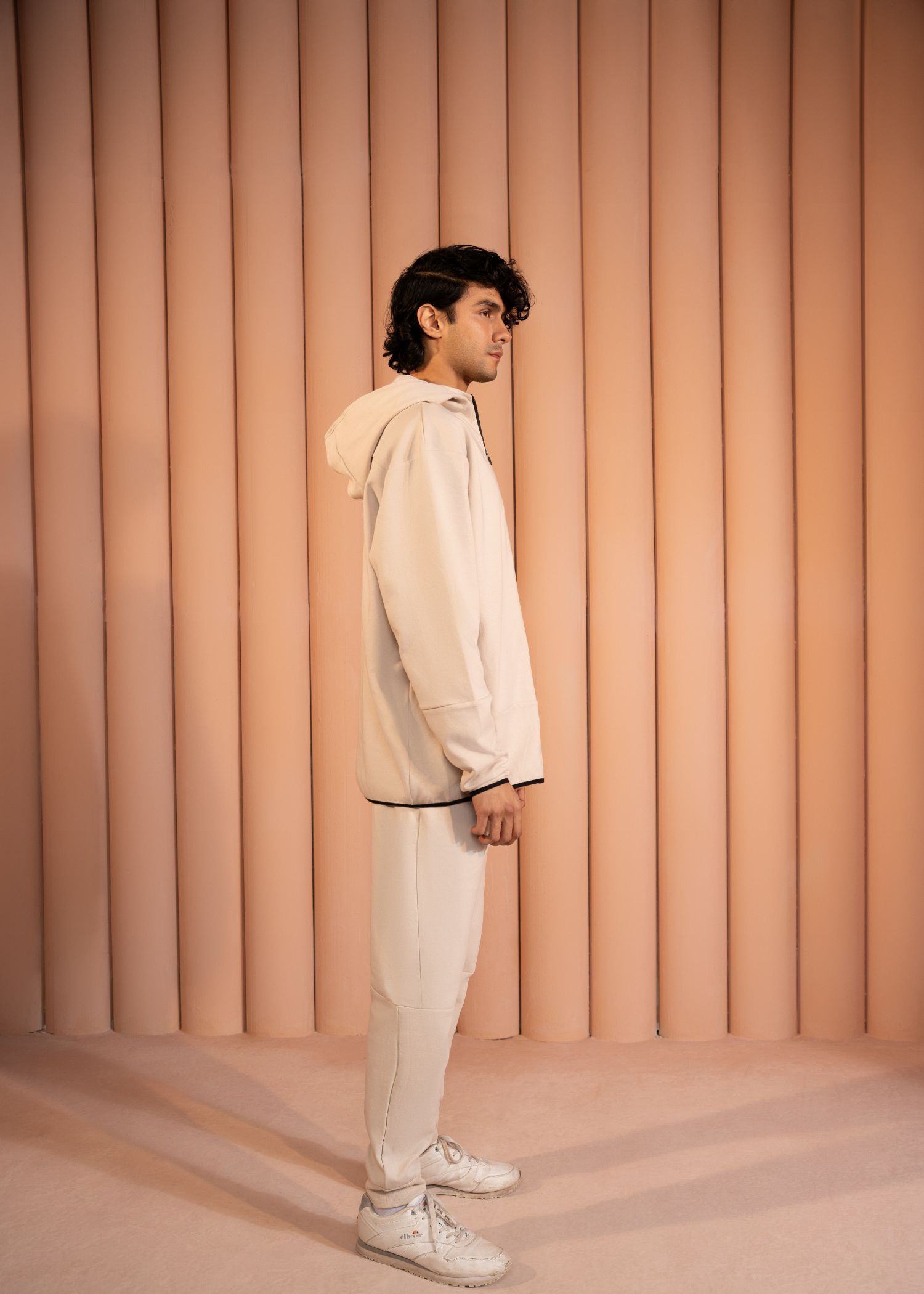 fleece Trousers in Cream