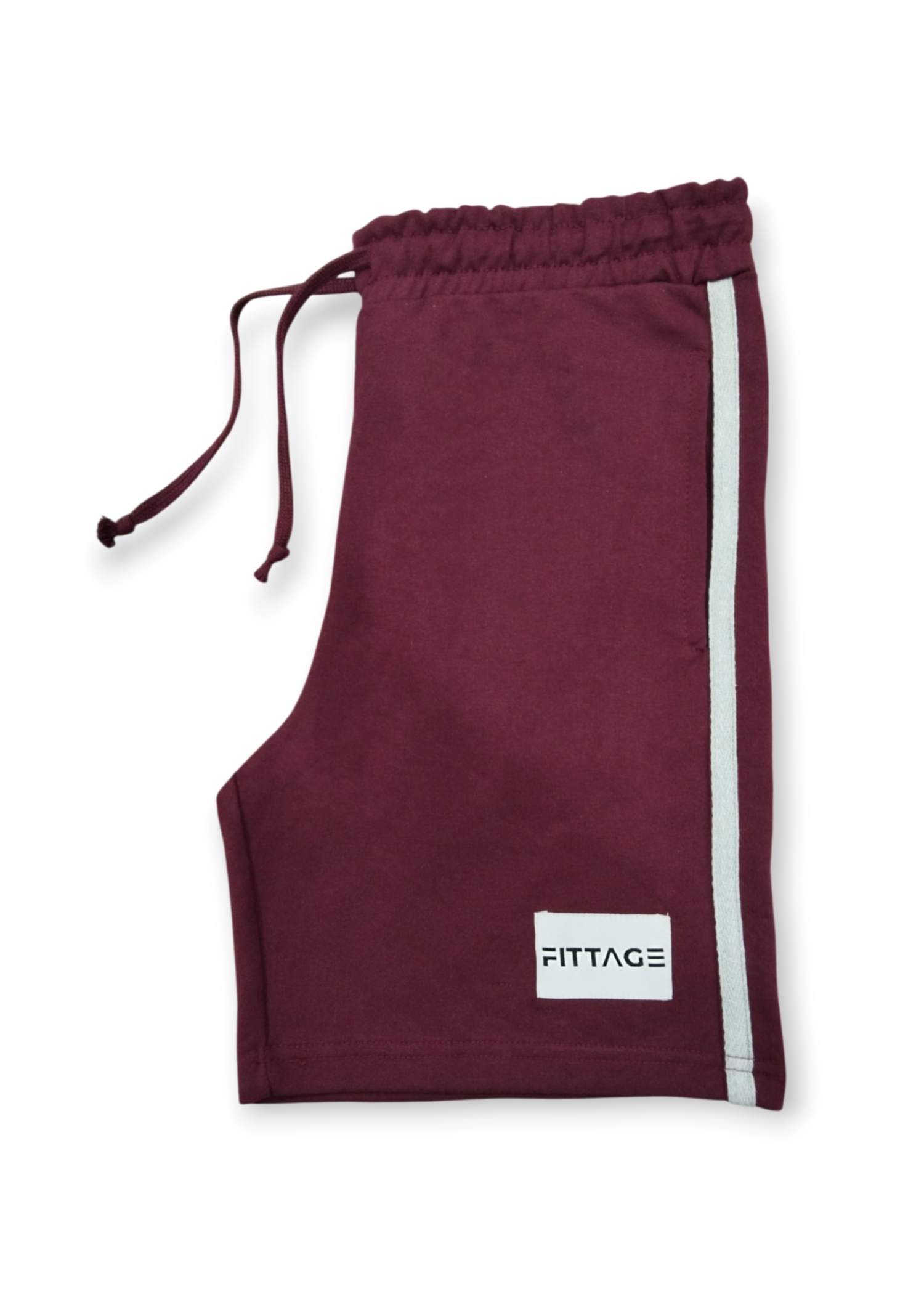 terry Shorts in Maroon