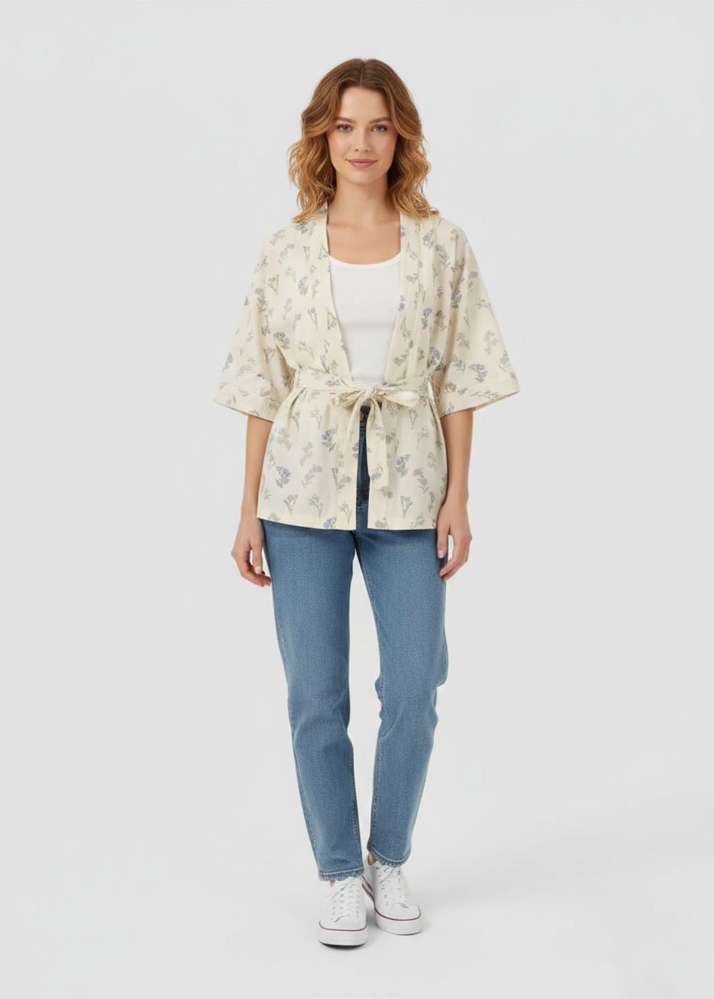 cotton Gown in Cream