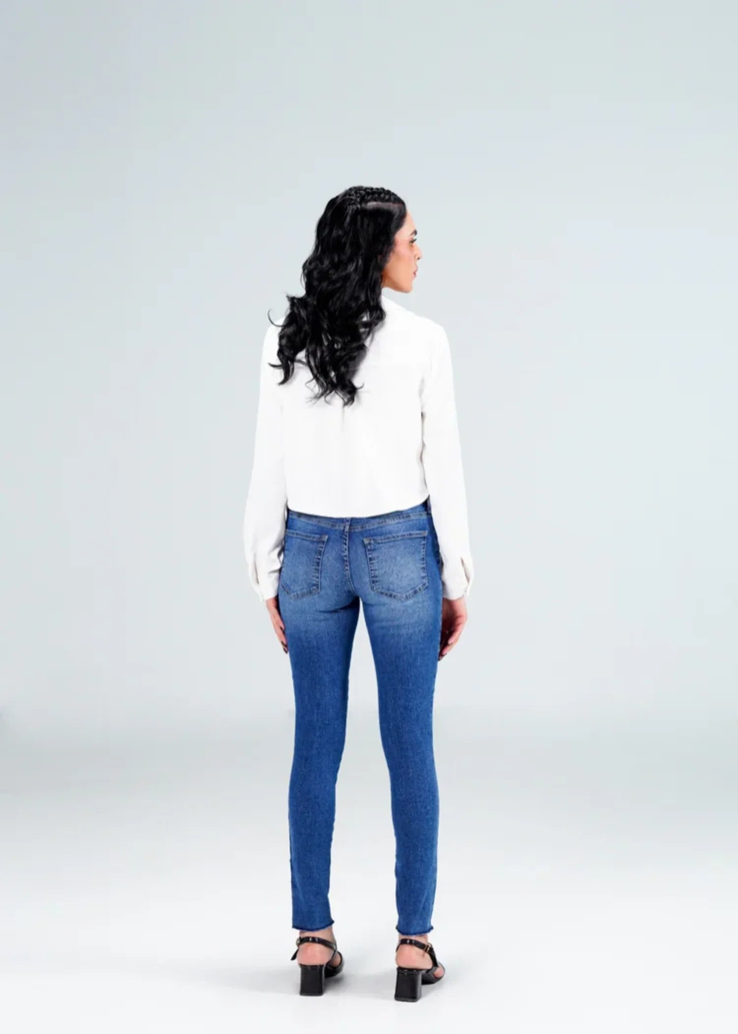 stretch denim Jeans in Light blue