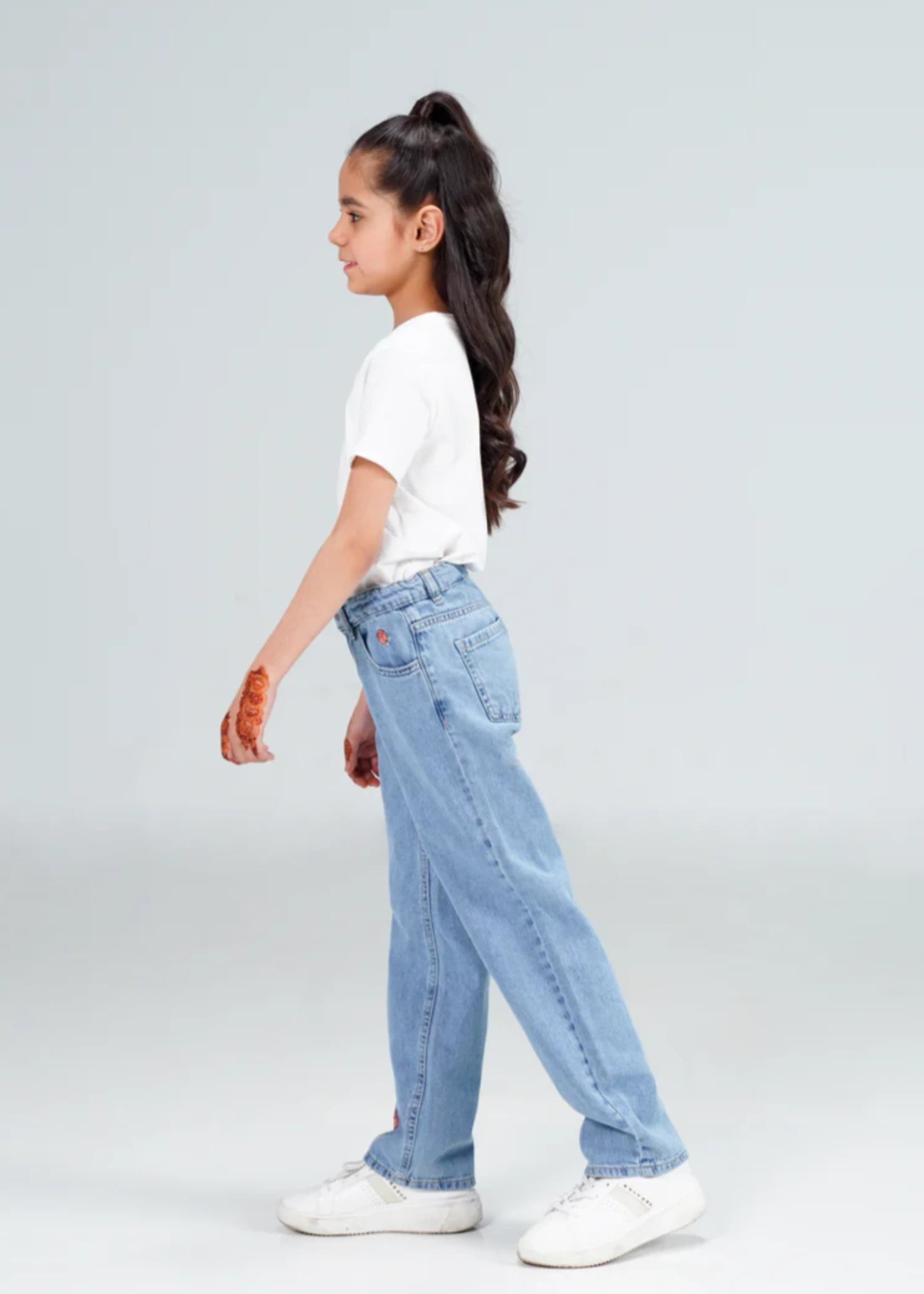 stretch denim Jeans in Light blue