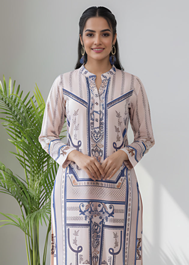 blended khaddar Co Ord Sets in Tea rose pink
