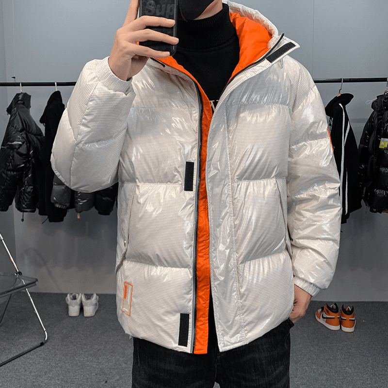 Thickened Warm Bright Windproof 90 down down Jacket
