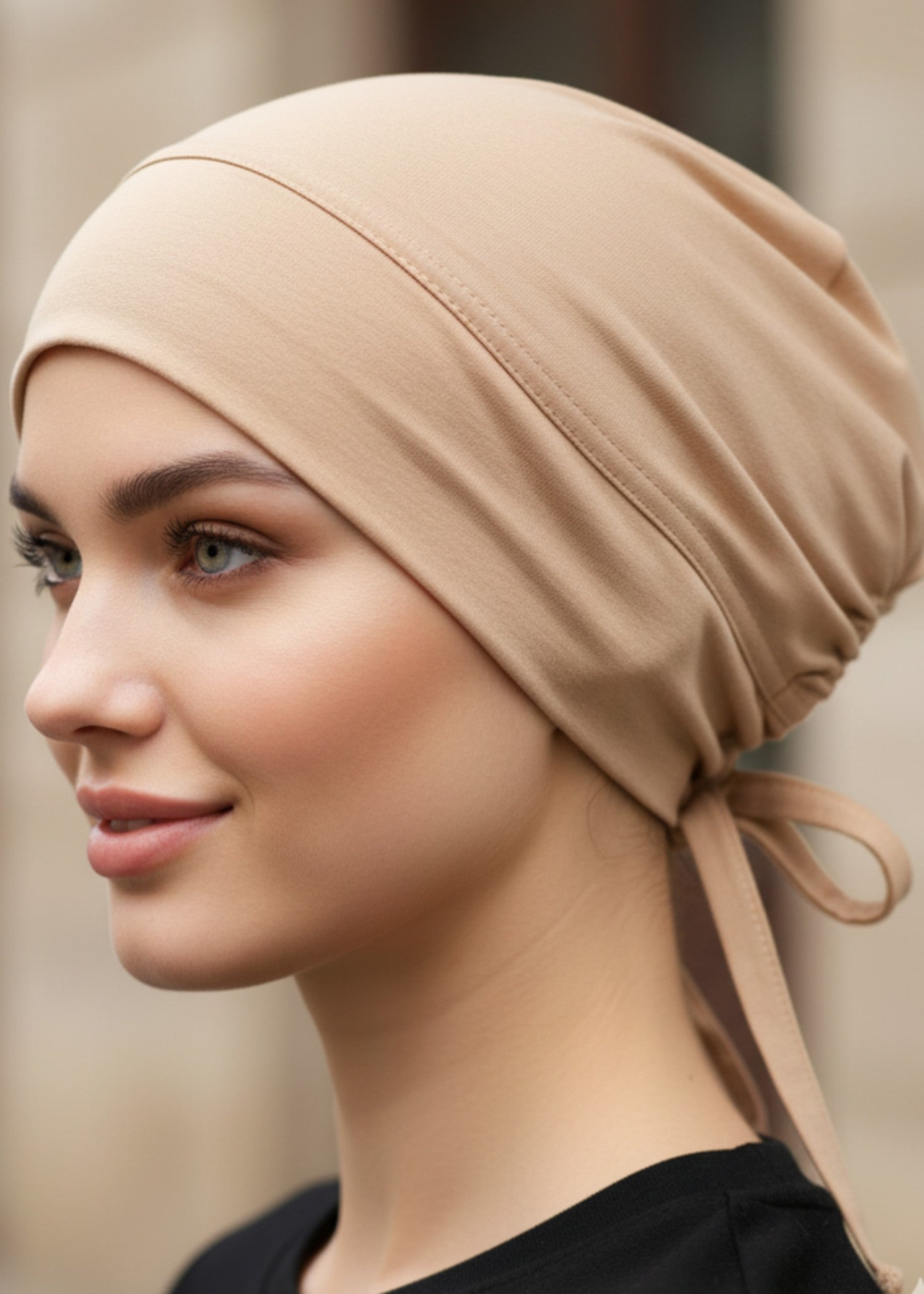 jersey knit Hijab in Black, blonde, porcelain