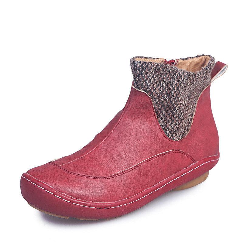 New women's shoes woolen women's leather boots