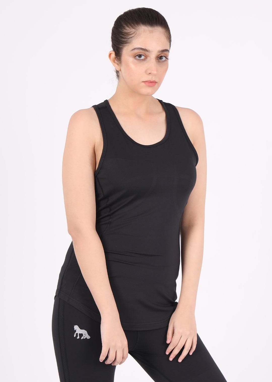 spandex Tank Top in Black