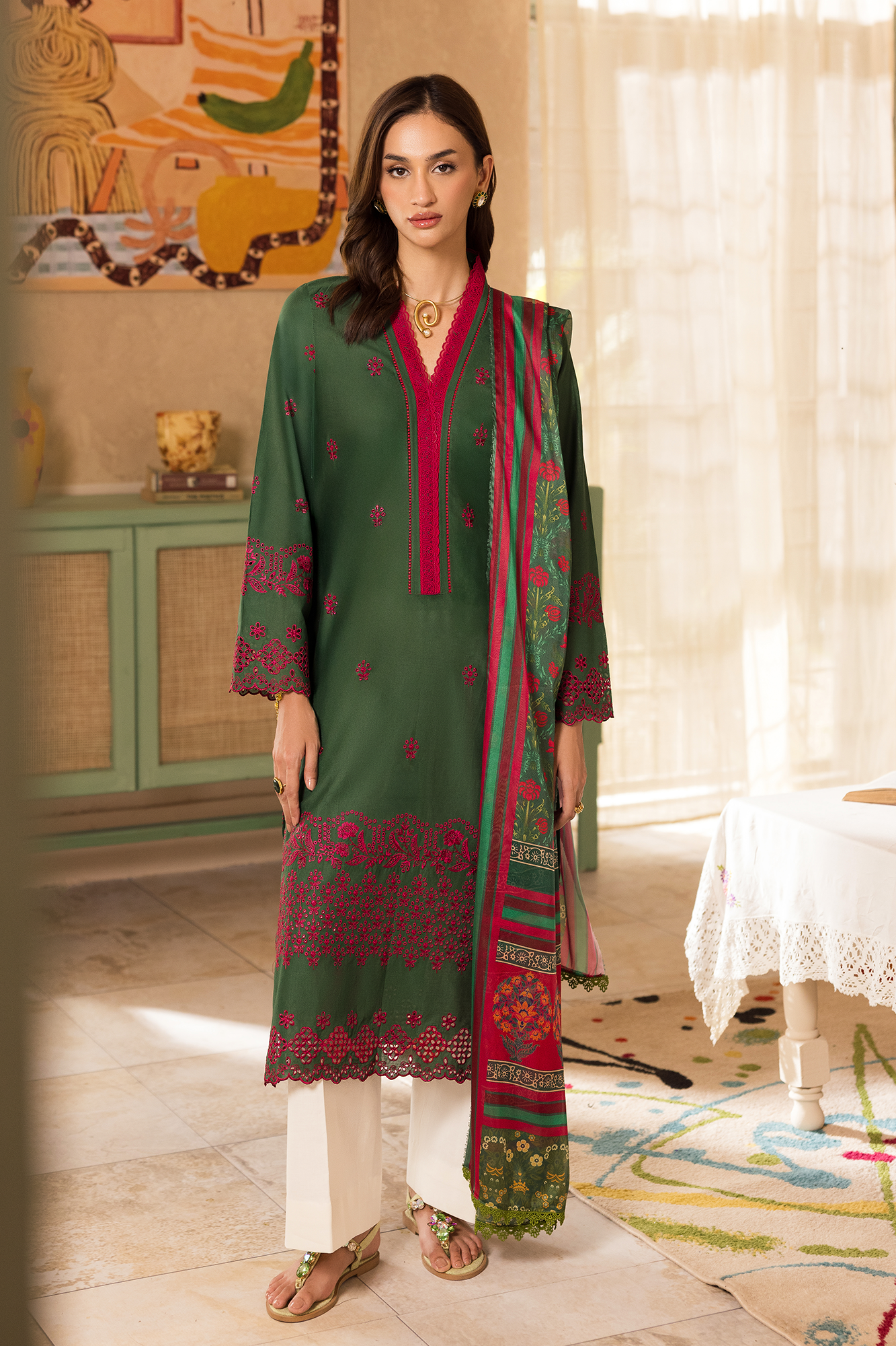 Nissa Chikankari Lawn – N-08