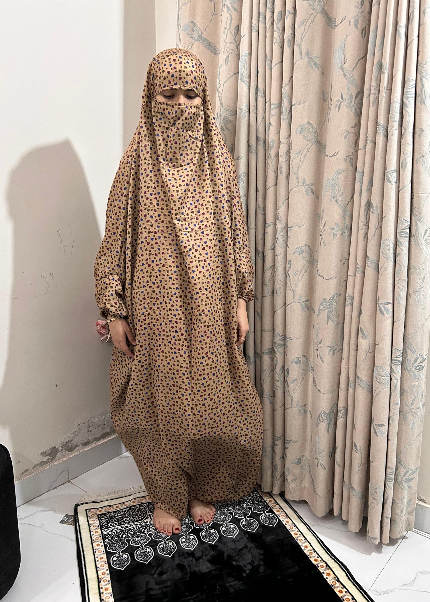 cotton linen Chaddar in Gold