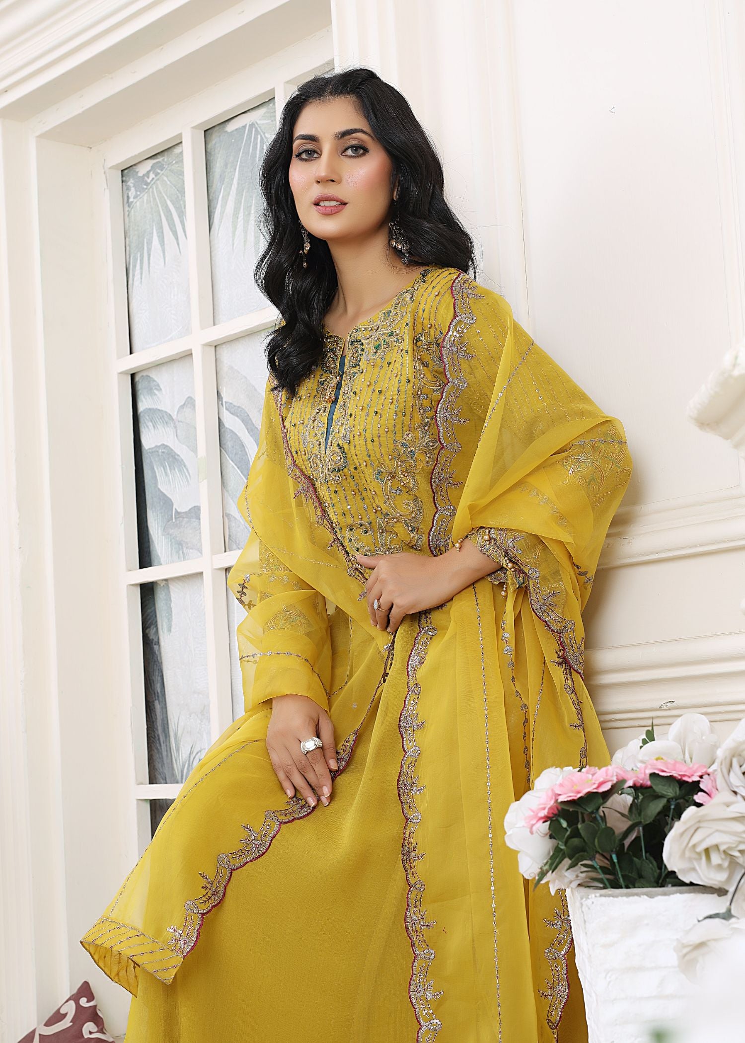 chiffon Maxi in Yellow